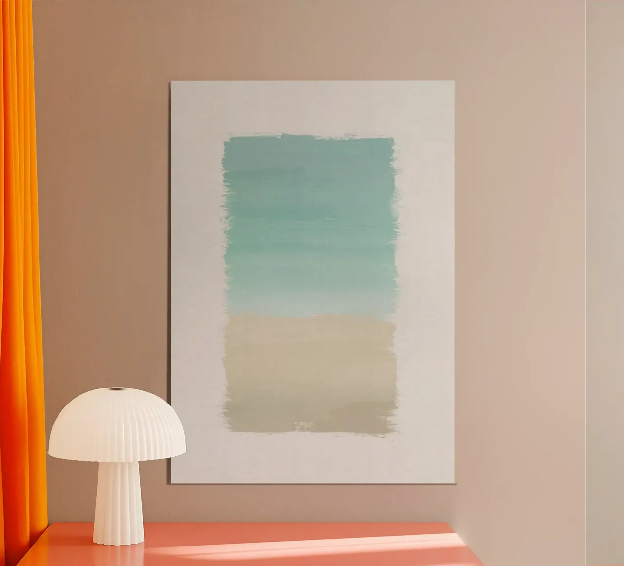 Turquoise Abstract alu dibond de Orara Studio