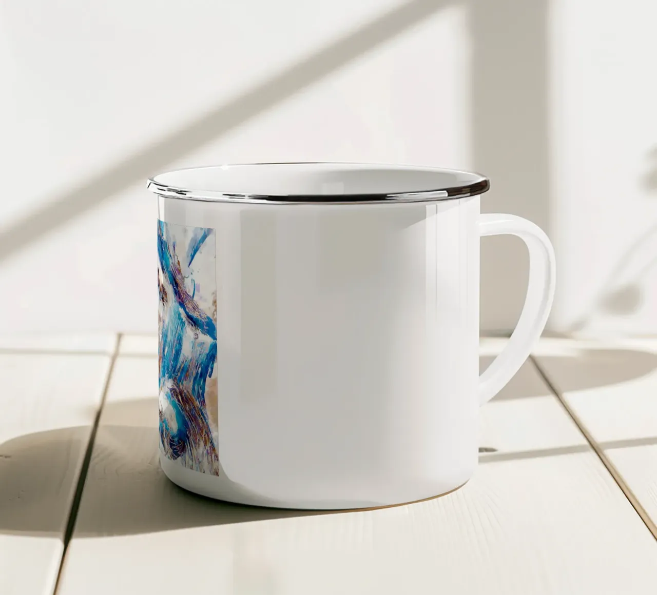 Chiarezza Blu Oceano tazza in smalto da 83oranges