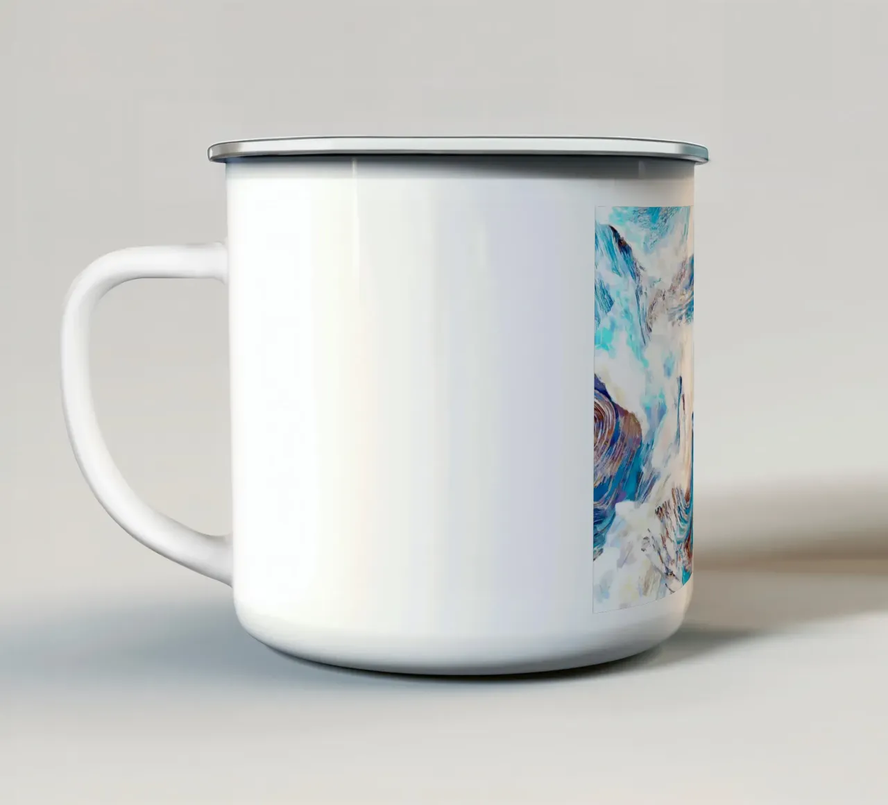 Chiarezza Blu Oceano tazza in smalto da 83oranges