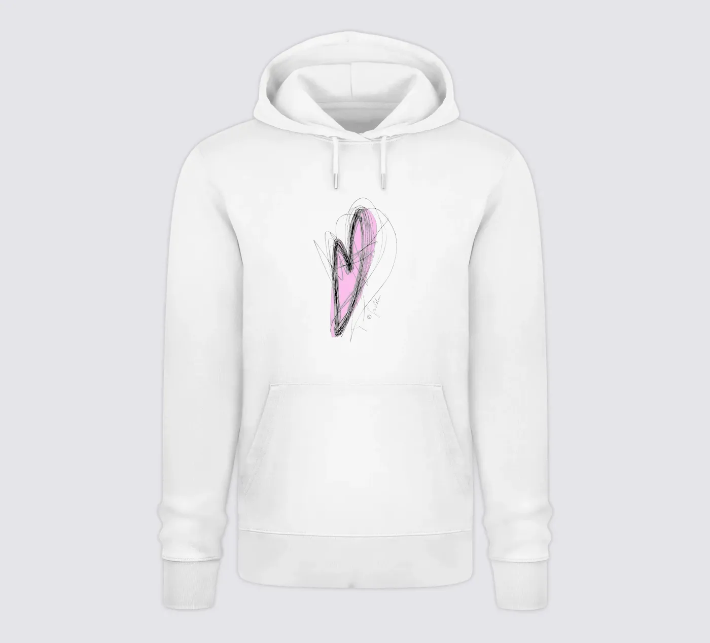 Pure moving heart hoodie by dieseinen