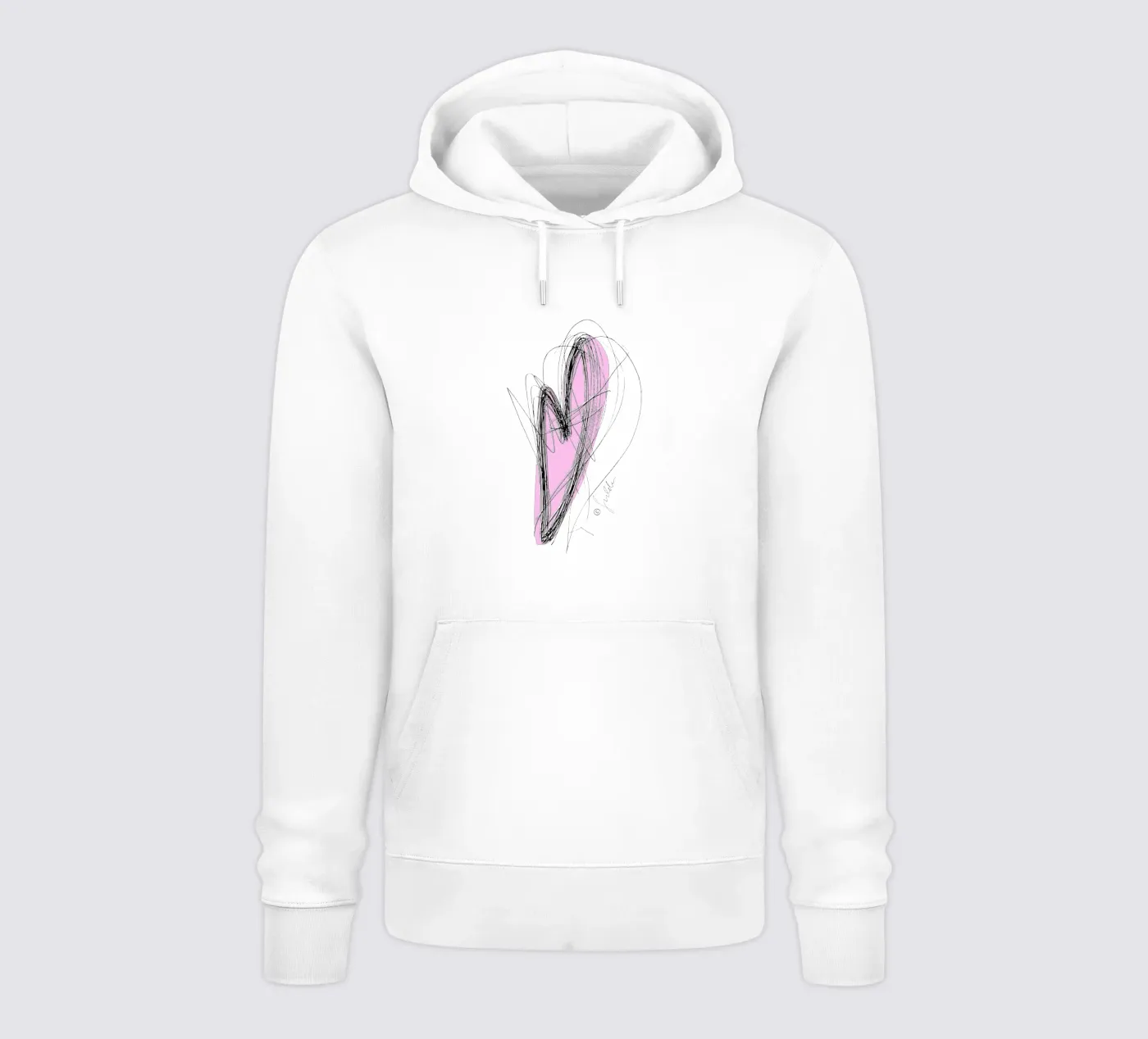 Pure moving heart hoodie by dieseinen