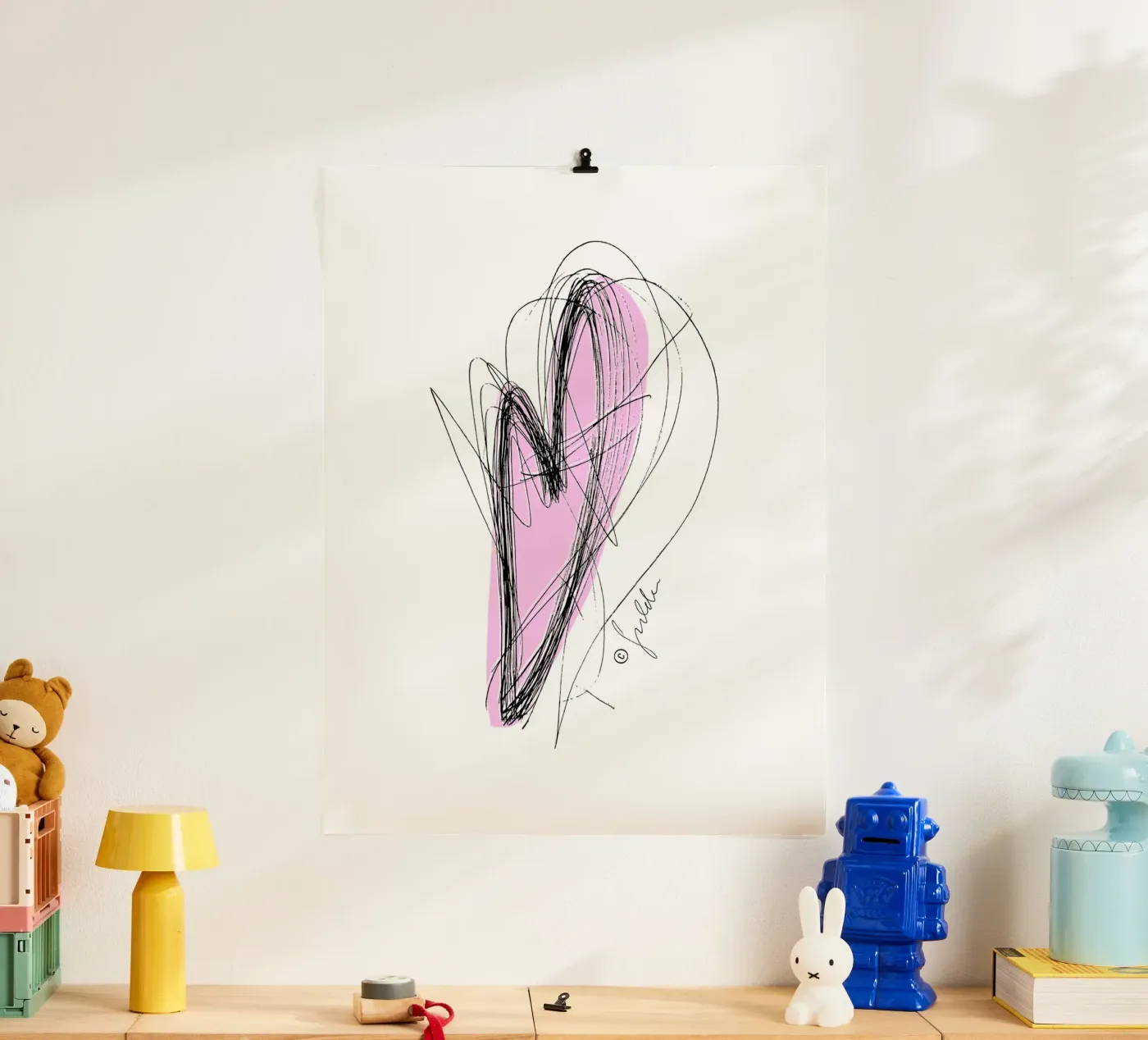 Pure moving heart poster by dieseinen
