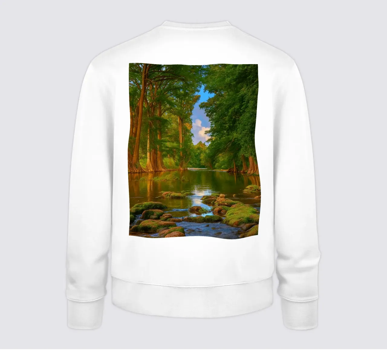 fiume nella foresta felpa da Klapadoa