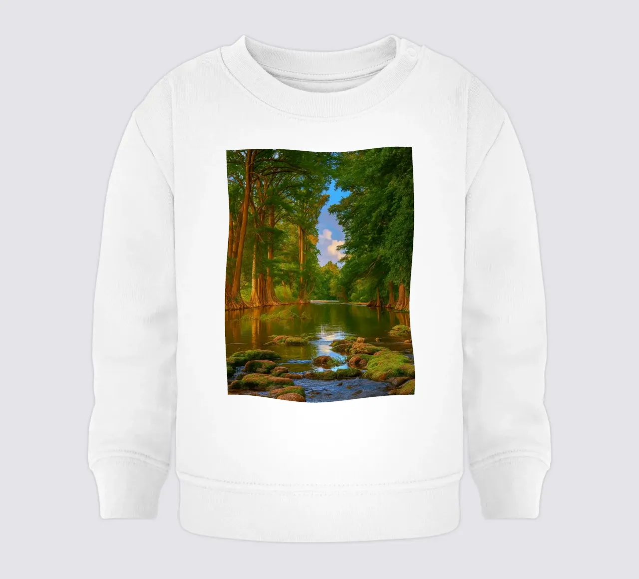 fiume nella foresta felpa neonato da Klapadoa