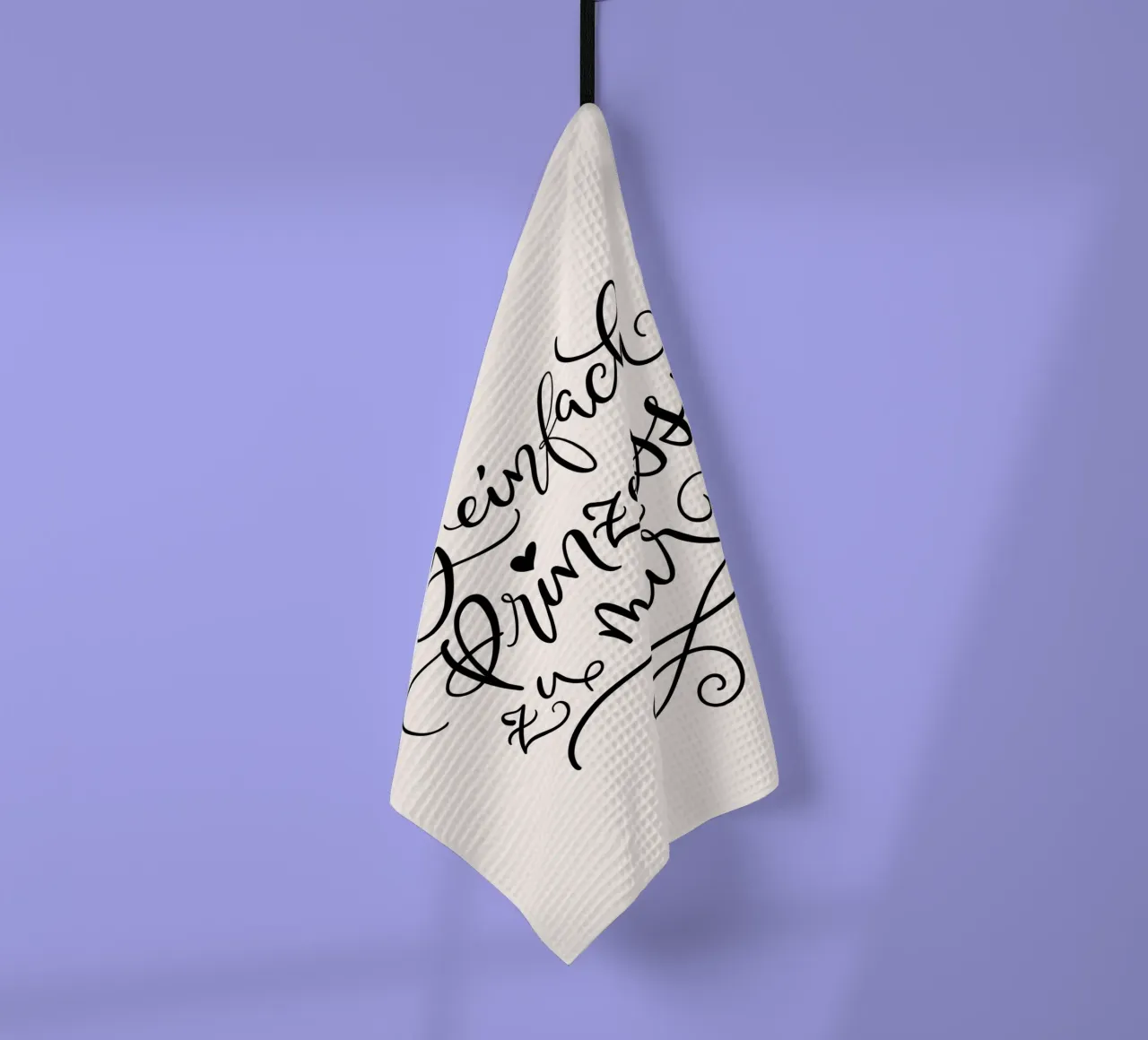 Sag einfach Prinzessin zu mir. Lustiger Spruch. Lettering Geschirrtuch von CalliLetters