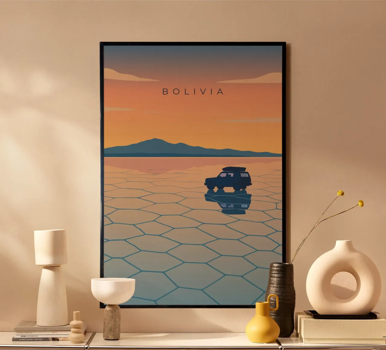 Bolivia poster da minimalist designs