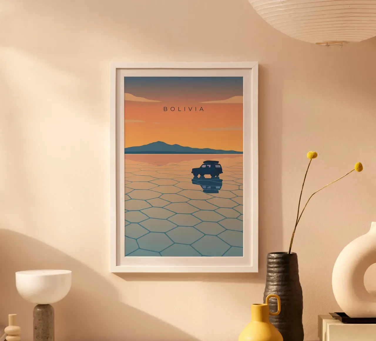 Bolivia poster da minimalist designs