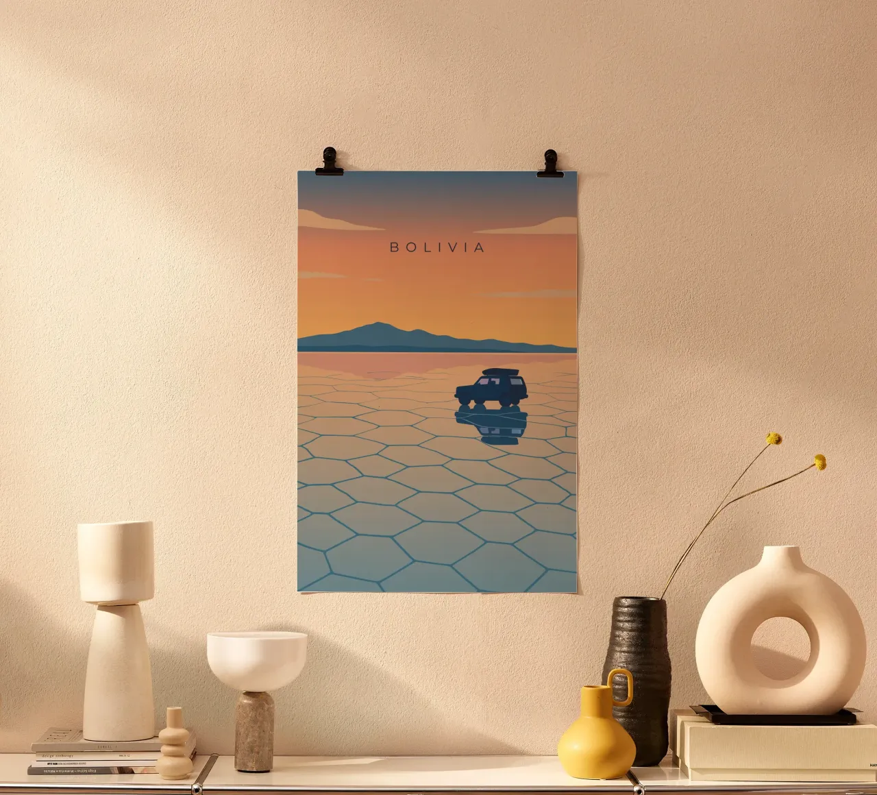 Bolivia poster da minimalist designs