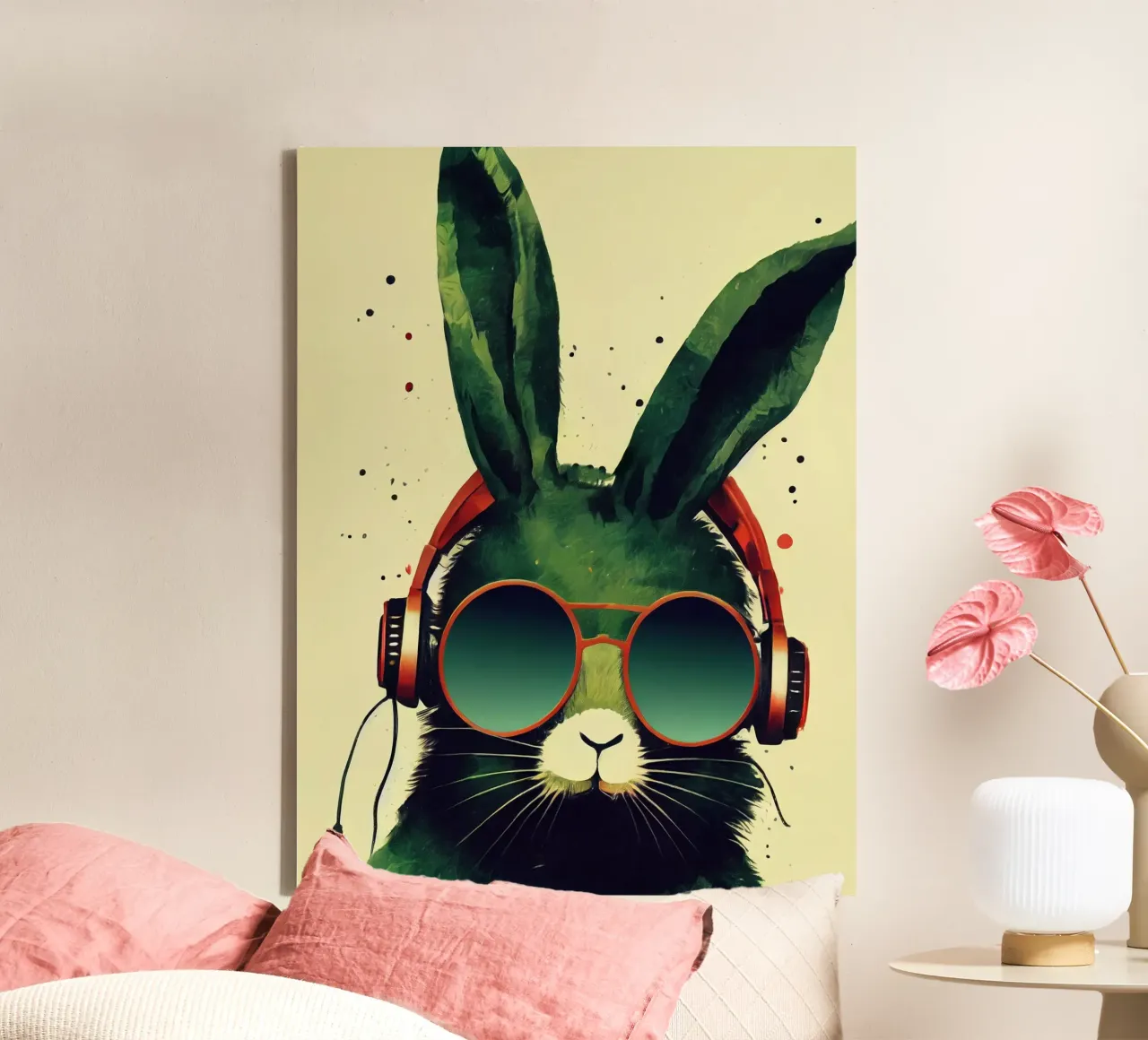 Rabbit tela da Artsy Bessy