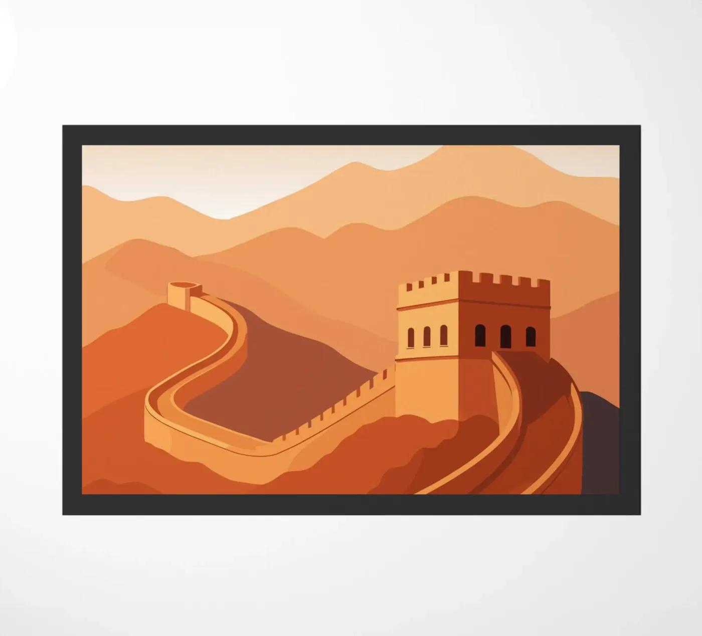 China deurmat van minimalist designs