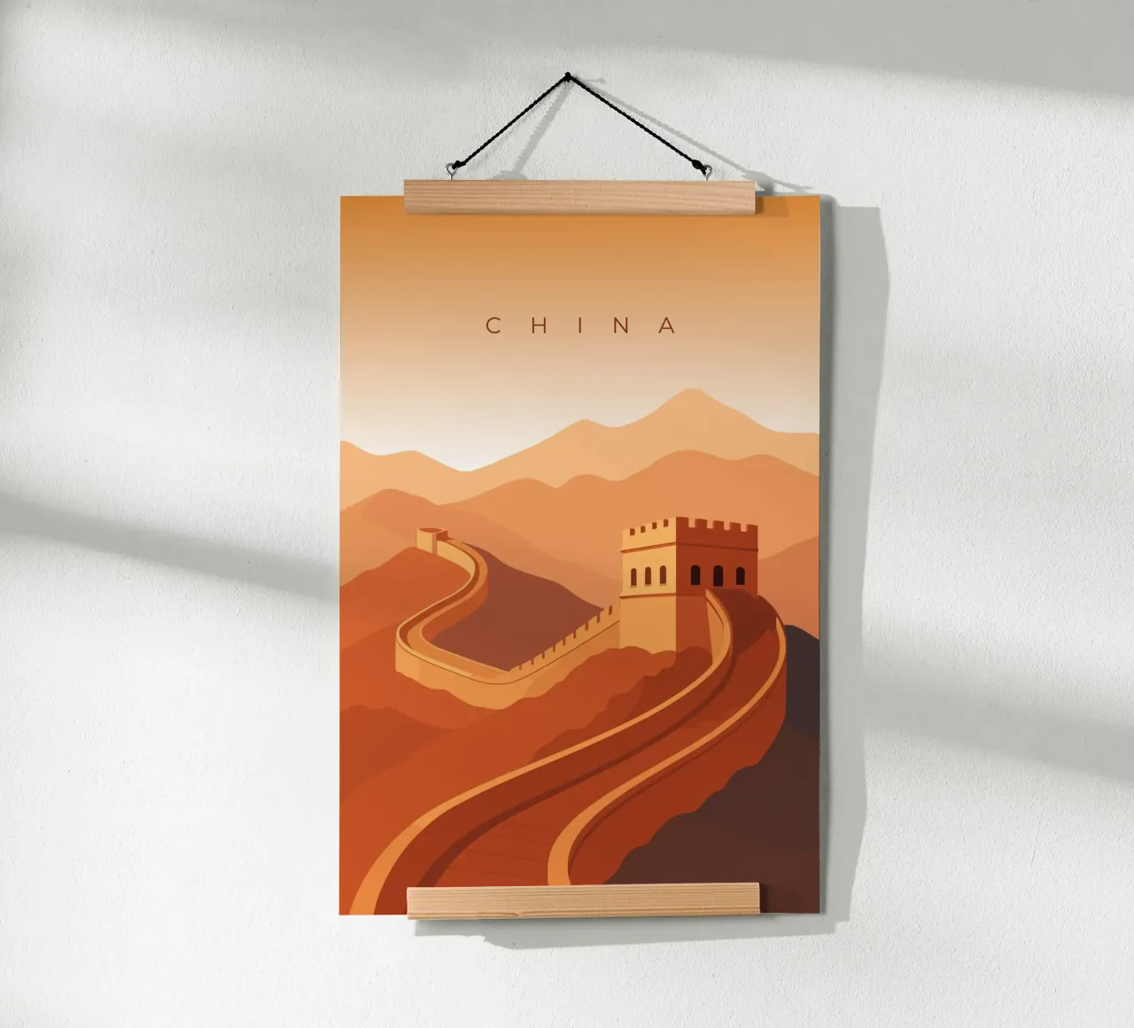 China poster da minimalist designs