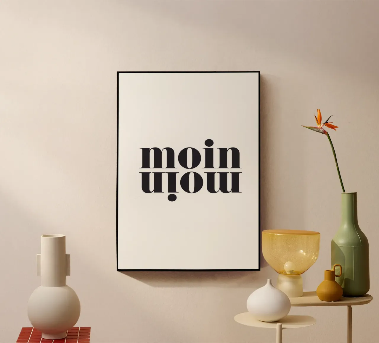 moin moin 2 Acryl-Glas von kathrin-krieter