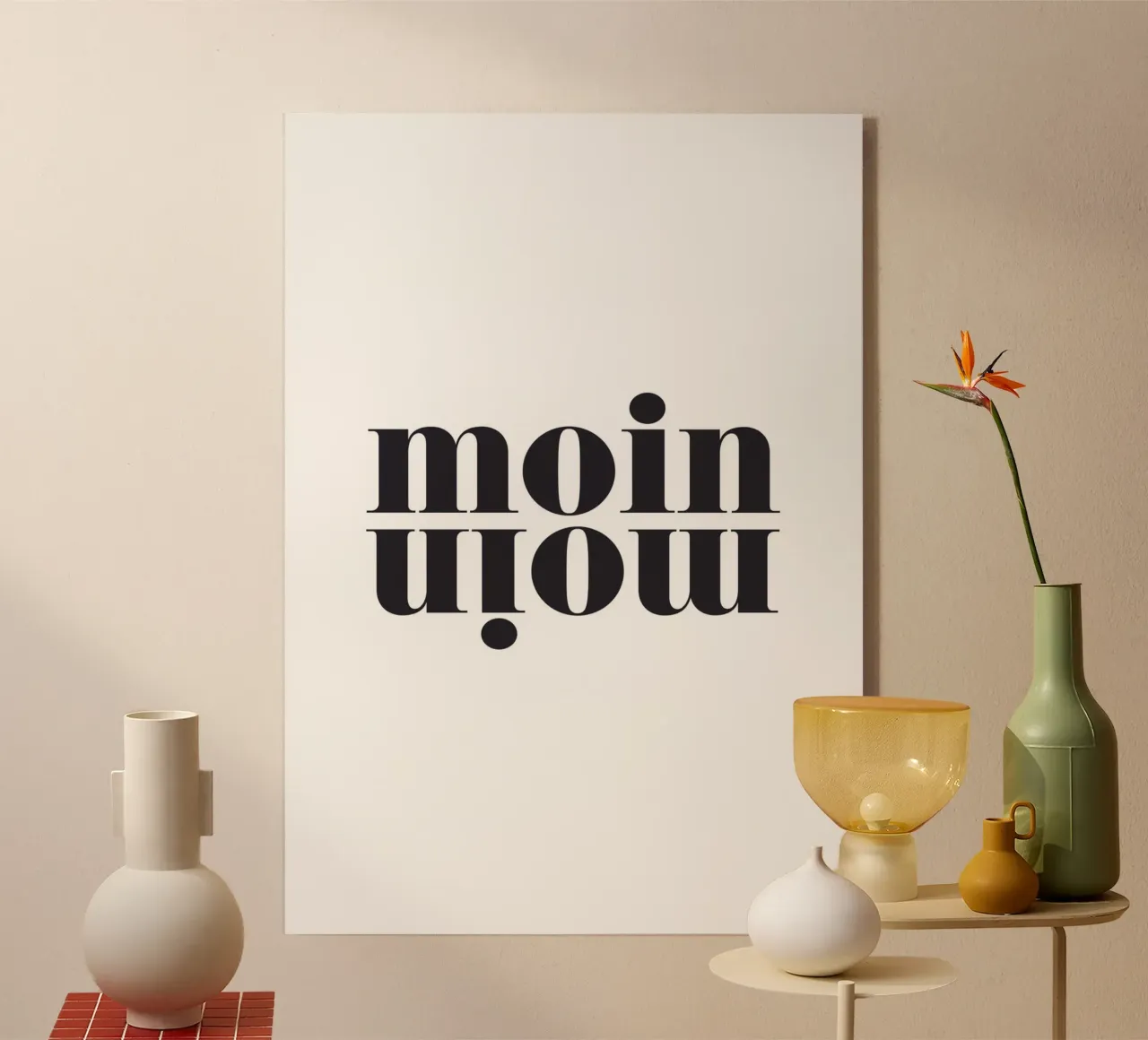 moin moin 2 Acryl-Glas von kathrin-krieter