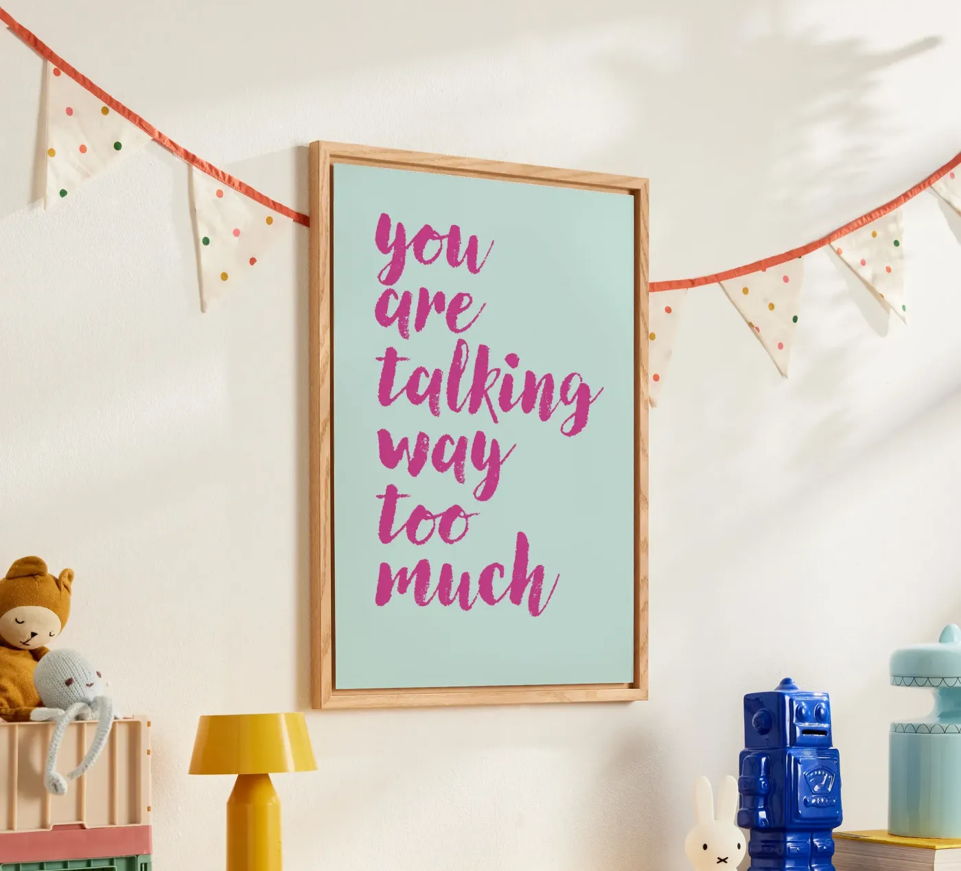 talking too much Acryl-Glas von kathrin-krieter