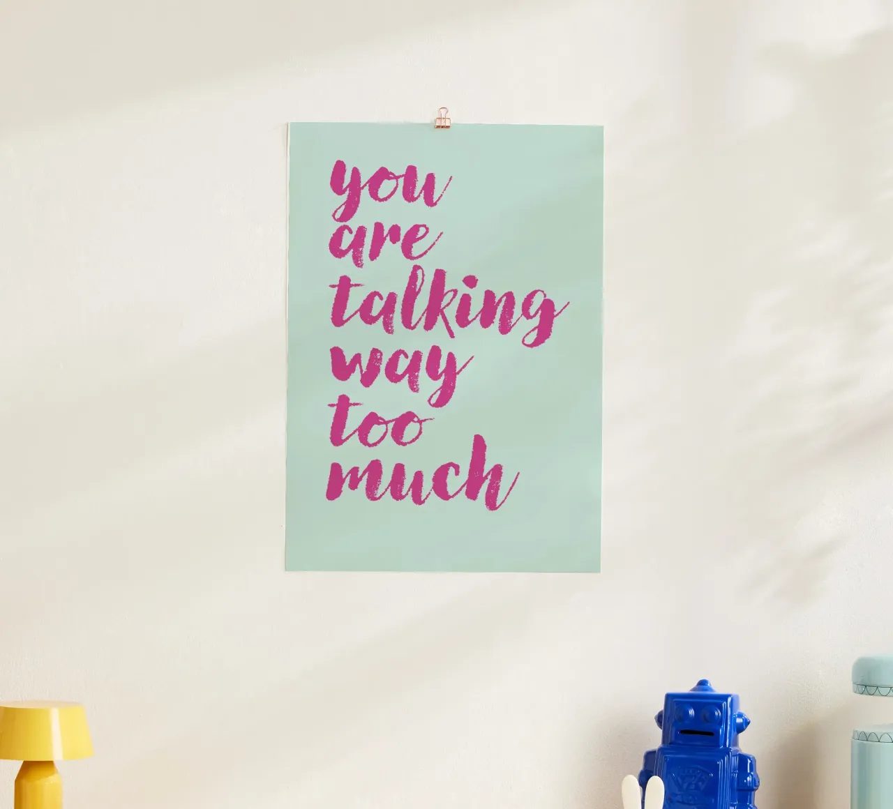 talking too much poster da kathrin-krieter