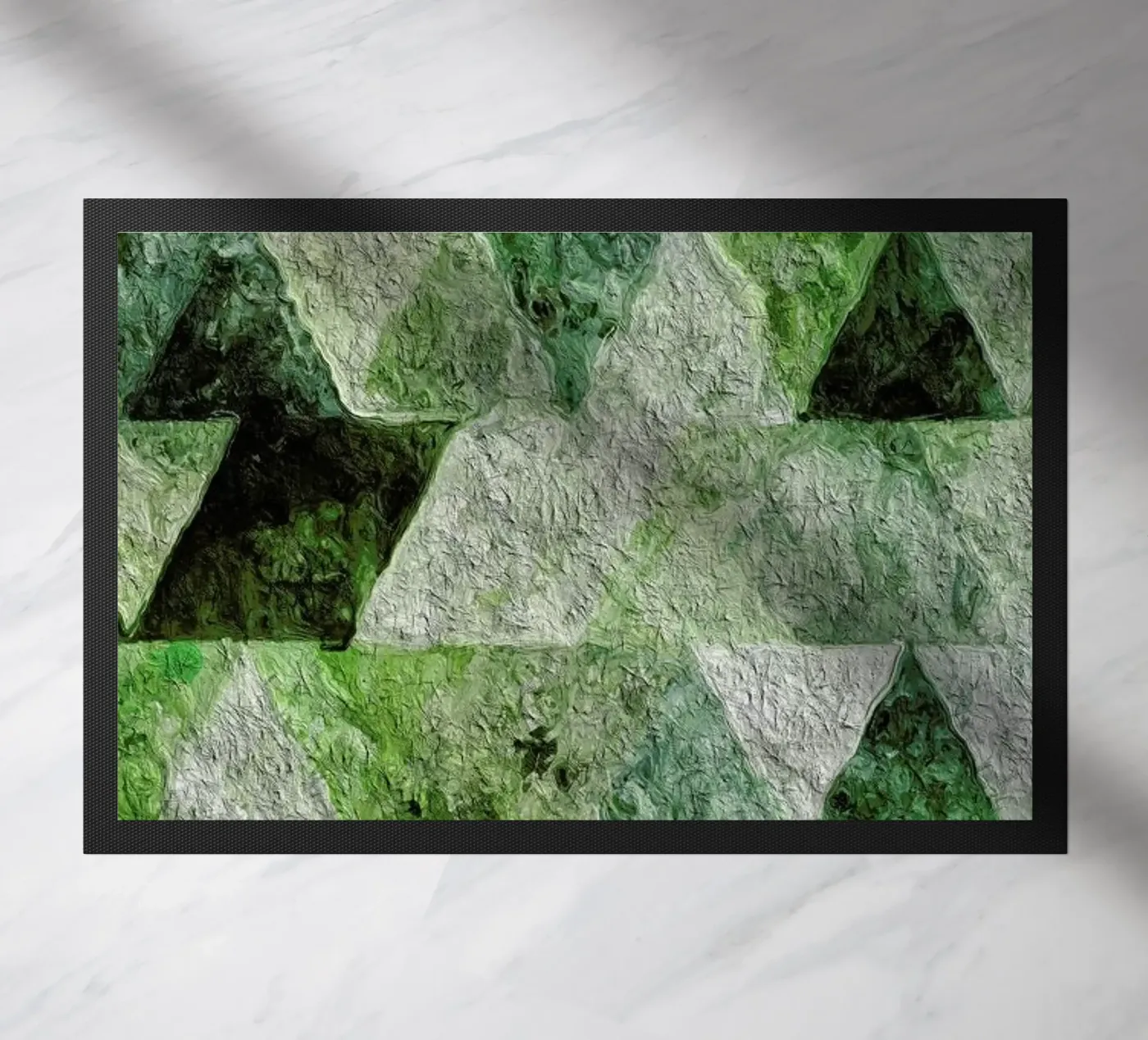 Triangles doormat by In Full Color