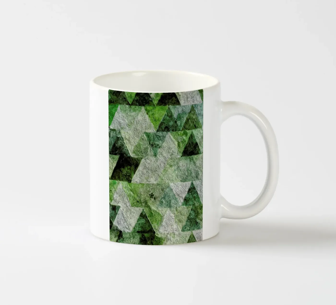 Triangles ceramic mug by In Full Color