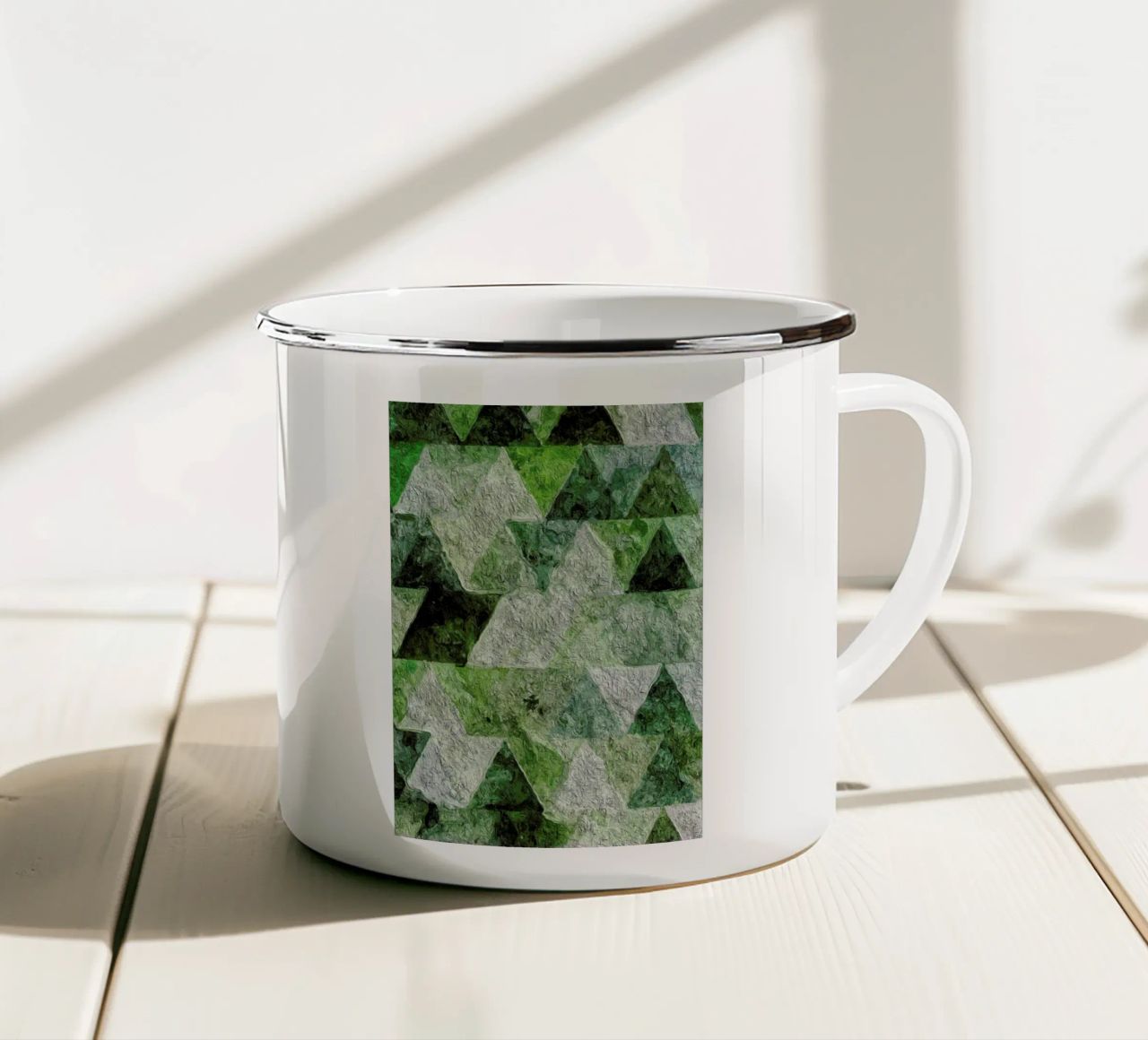 Triangles tazza in smalto da In Full Color