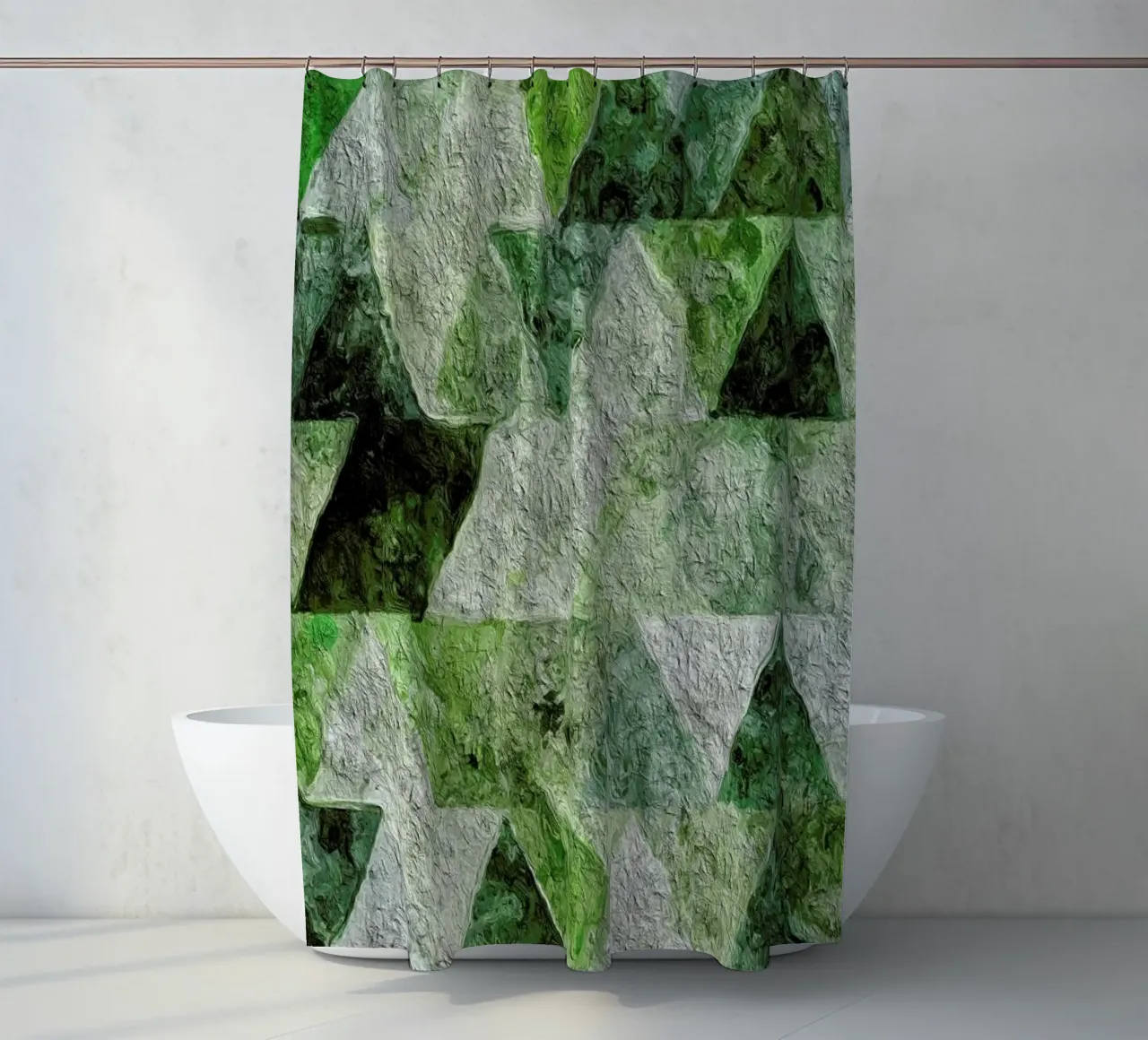 Triangles Duschvorhang von In Full Color