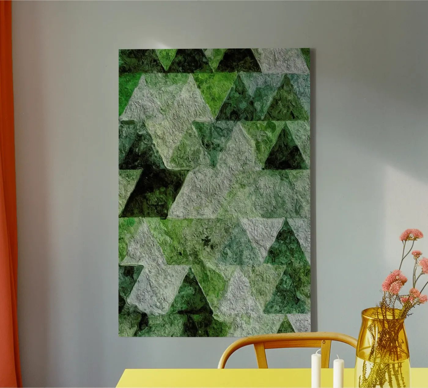 Triangles canvas by In Full Color