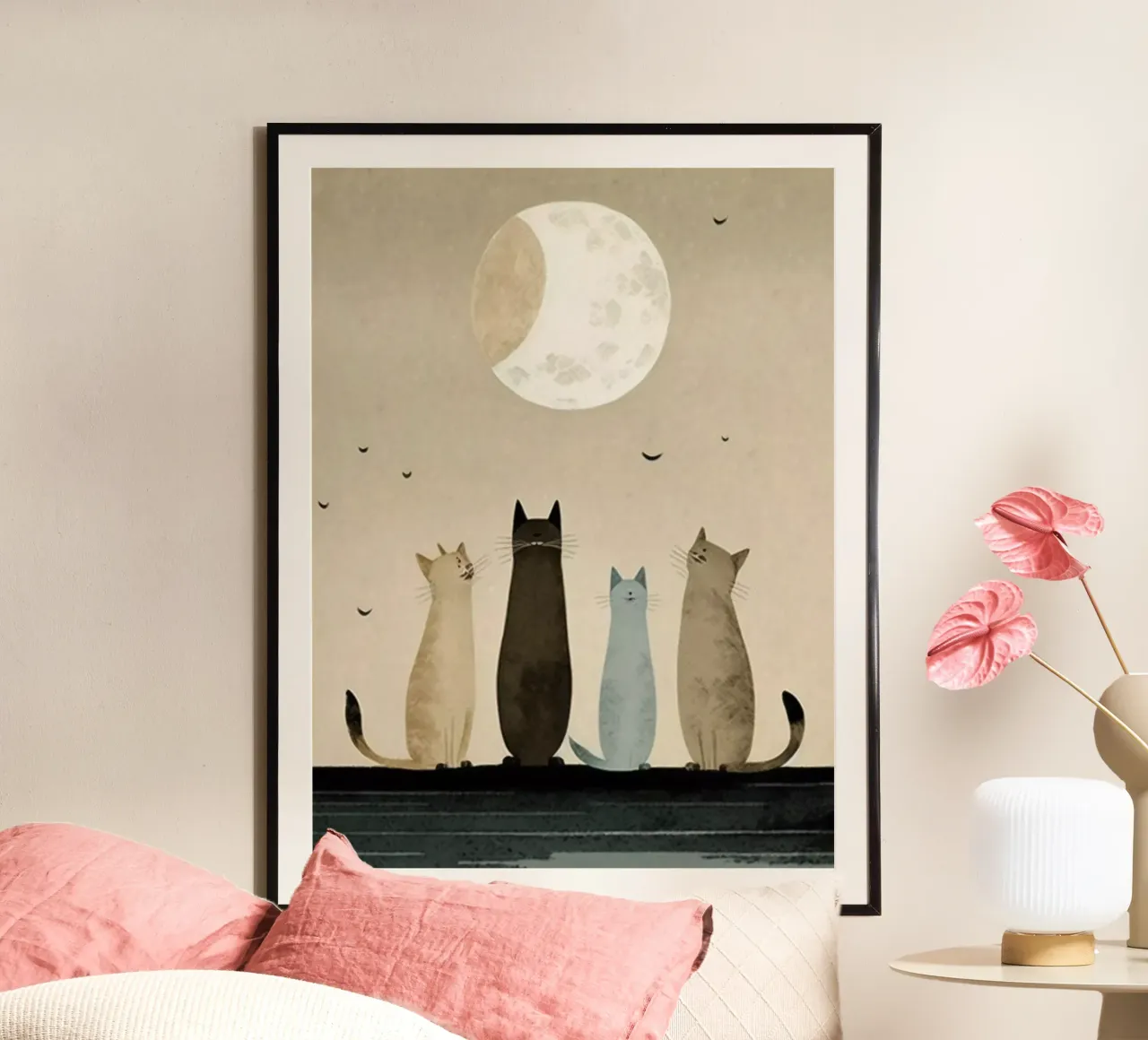 Four Cats poster da Artsy Bessy