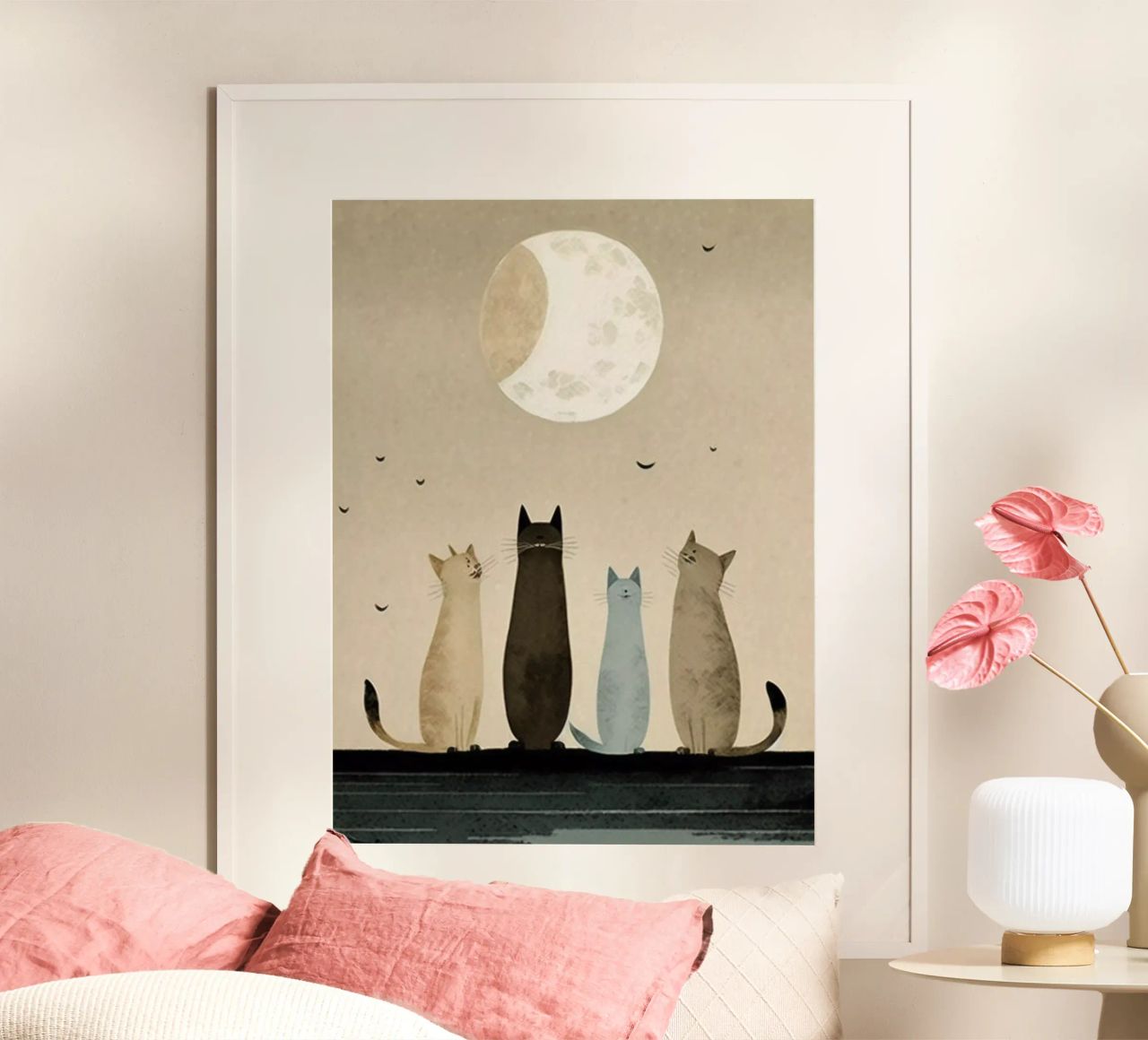 Four Cats Poster von Artsy Bessy