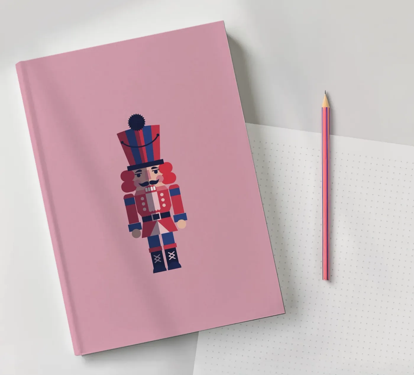 Geometric Nutcracker – Moderner Nussknacker zu Weihnachten quaderno da fraeuleinvonfuchs