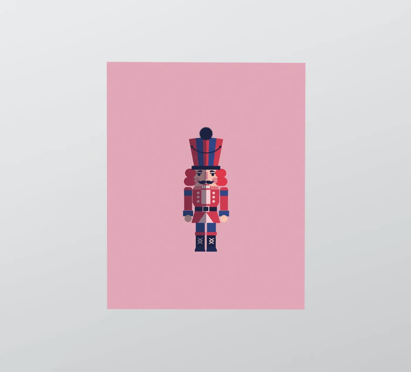 Geometric Nutcracker – Moderner Nussknacker zu Weihnachten adesivo da fraeuleinvonfuchs