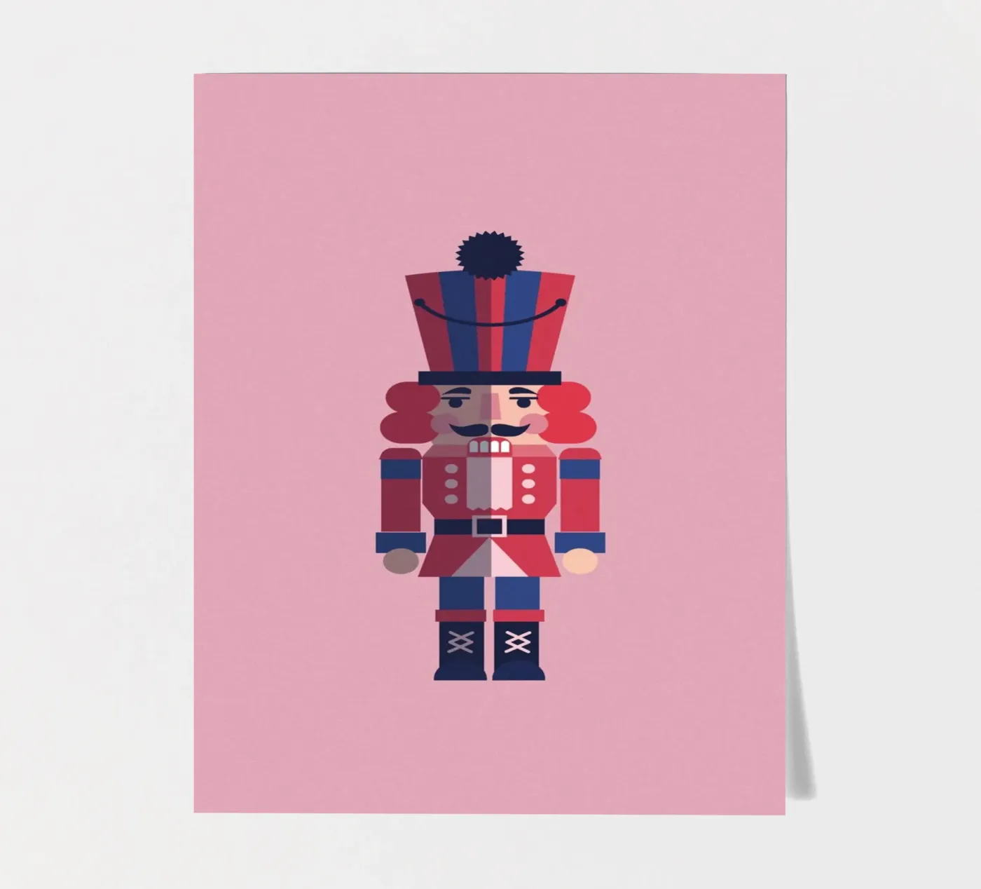 Geometric Nutcracker – Moderner Nussknacker zu Weihnachten foglio adesivo da fraeuleinvonfuchs