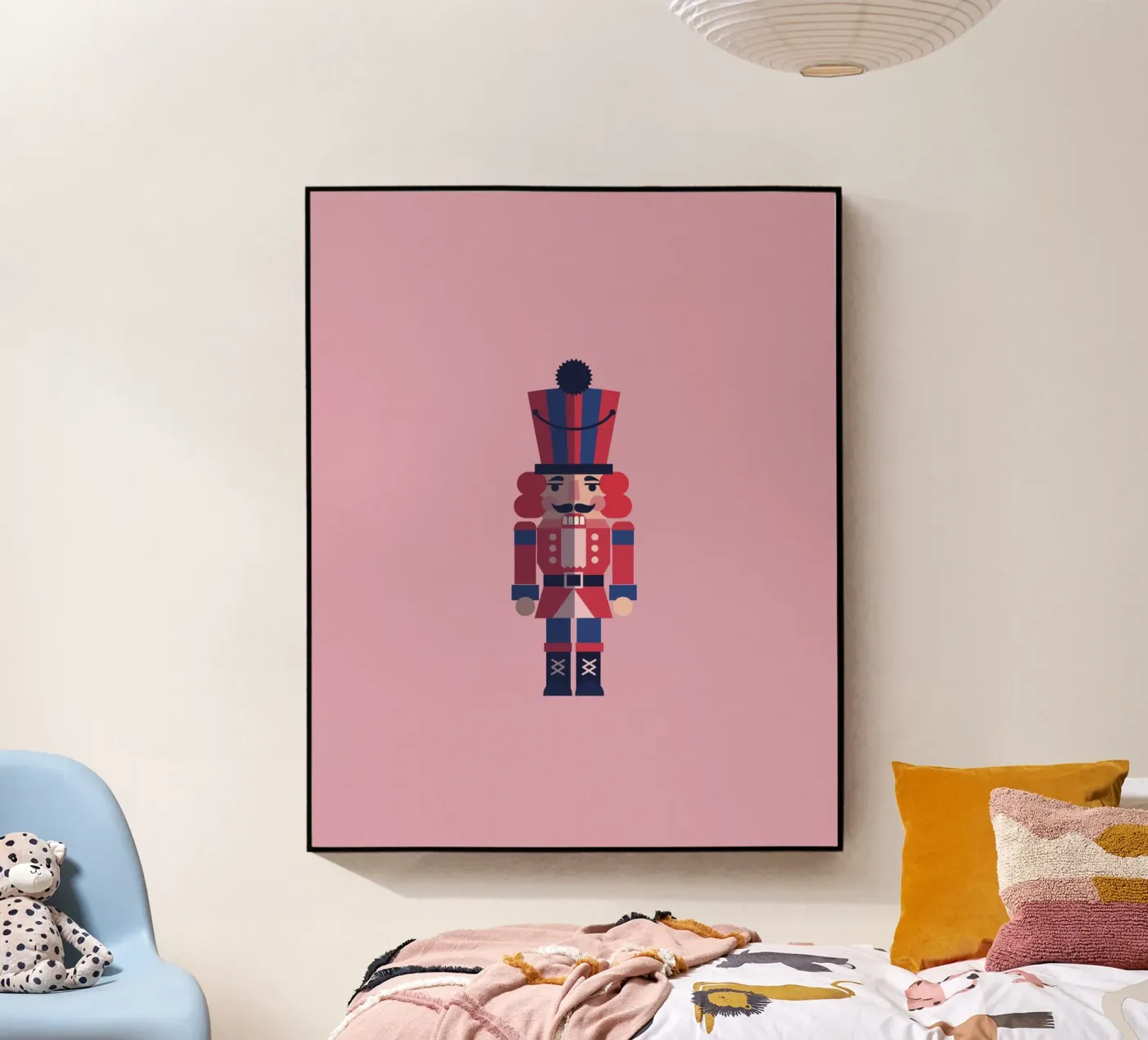 Geometric Nutcracker – Moderner Nussknacker zu Weihnachten Acryl-Glas von fraeuleinvonfuchs