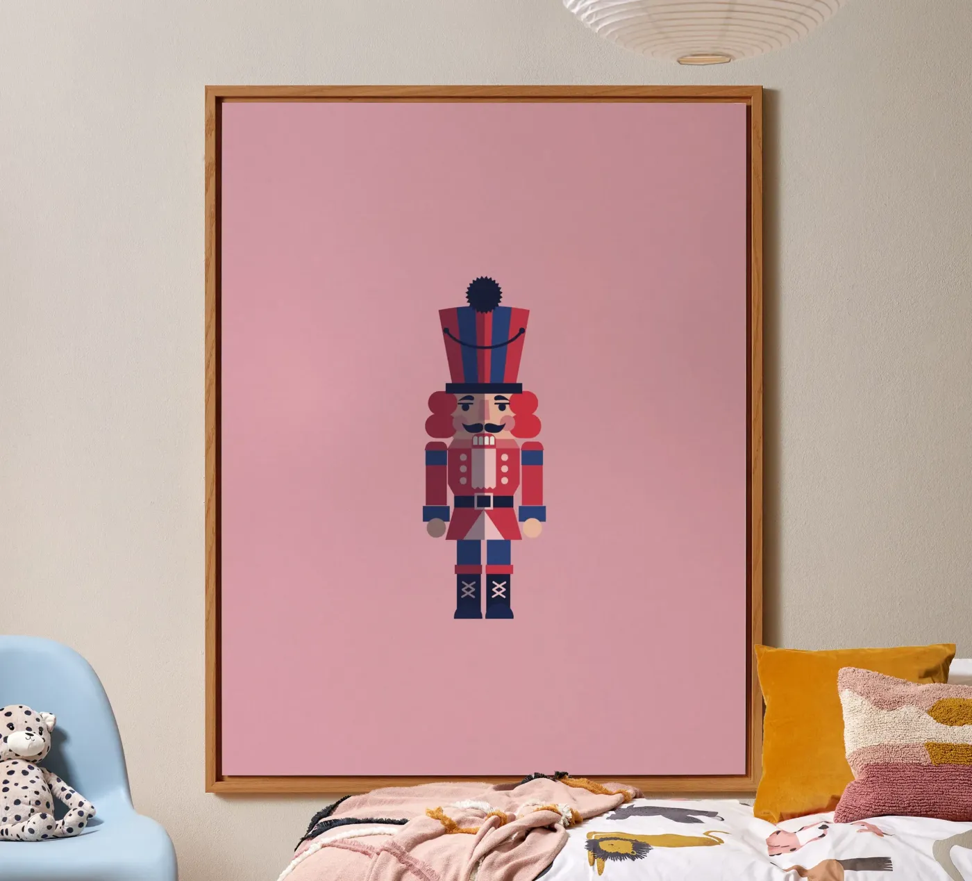 Geometric Nutcracker – Moderner Nussknacker zu Weihnachten pannello forex da fraeuleinvonfuchs