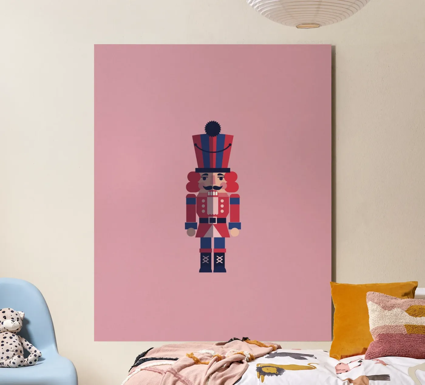 Geometric Nutcracker – Moderner Nussknacker zu Weihnachten pannello forex da fraeuleinvonfuchs