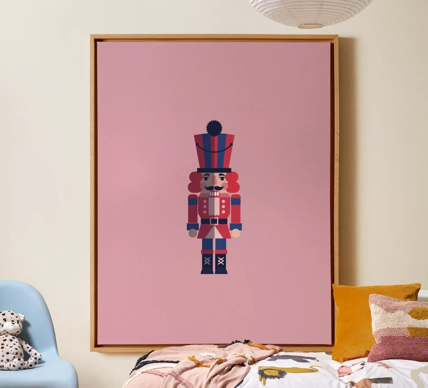 Geometric Nutcracker – Moderner Nussknacker zu Weihnachten tela da fraeuleinvonfuchs