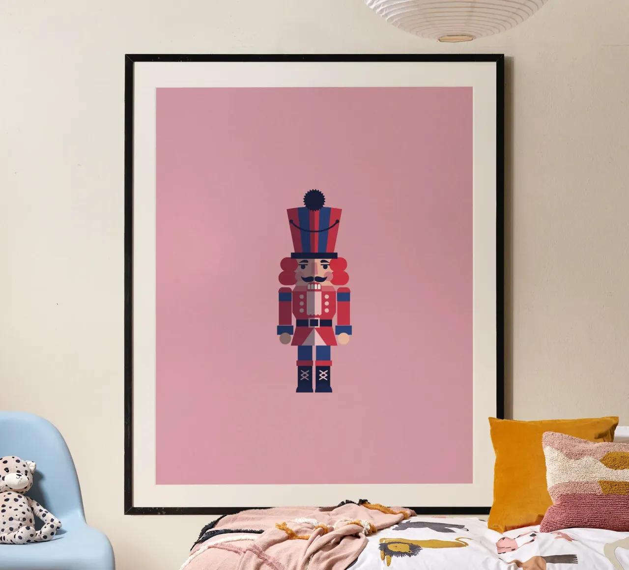 Geometric Nutcracker – Moderner Nussknacker zu Weihnachten Hahnemühle von fraeuleinvonfuchs