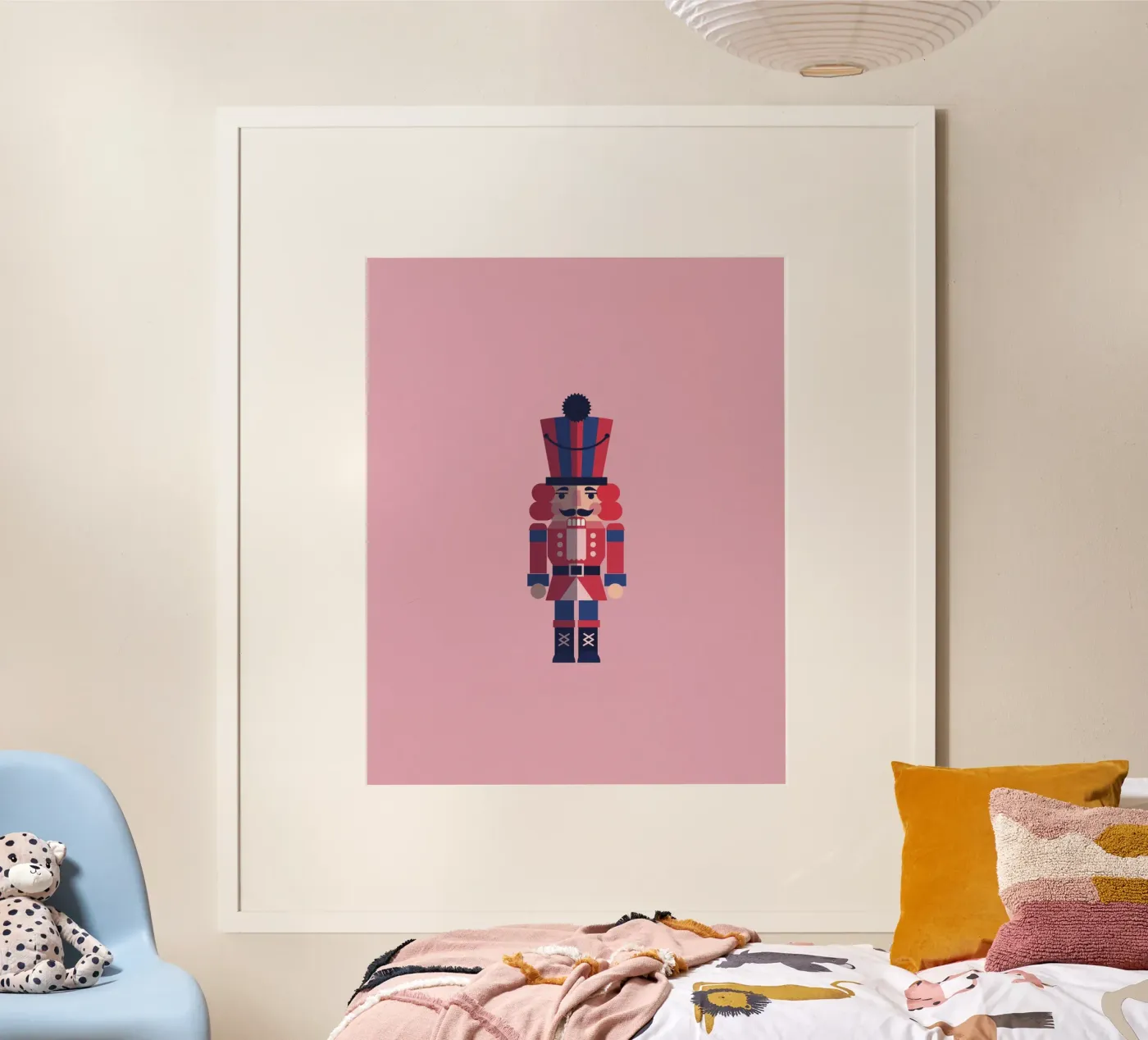 Geometric Nutcracker – Moderner Nussknacker zu Weihnachten carta hahnemühle da fraeuleinvonfuchs