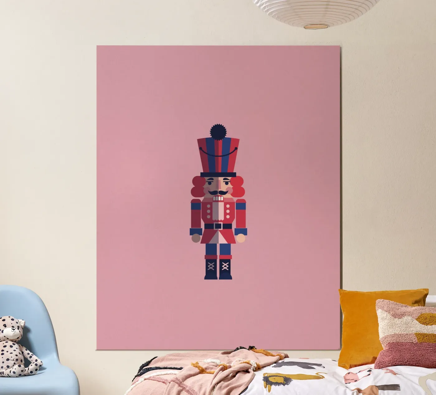 Geometric Nutcracker – Moderner Nussknacker zu Weihnachten carta hahnemühle da fraeuleinvonfuchs