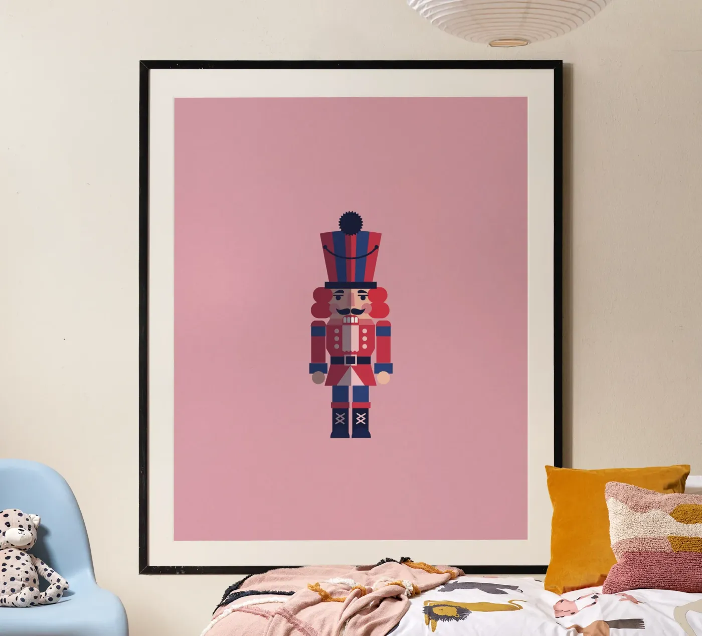 Geometric Nutcracker – Moderner Nussknacker zu Weihnachten carta hahnemühle da fraeuleinvonfuchs