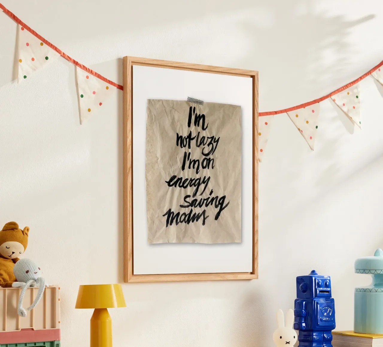 I´m not lazy Acryl-Glas von kathrin-krieter