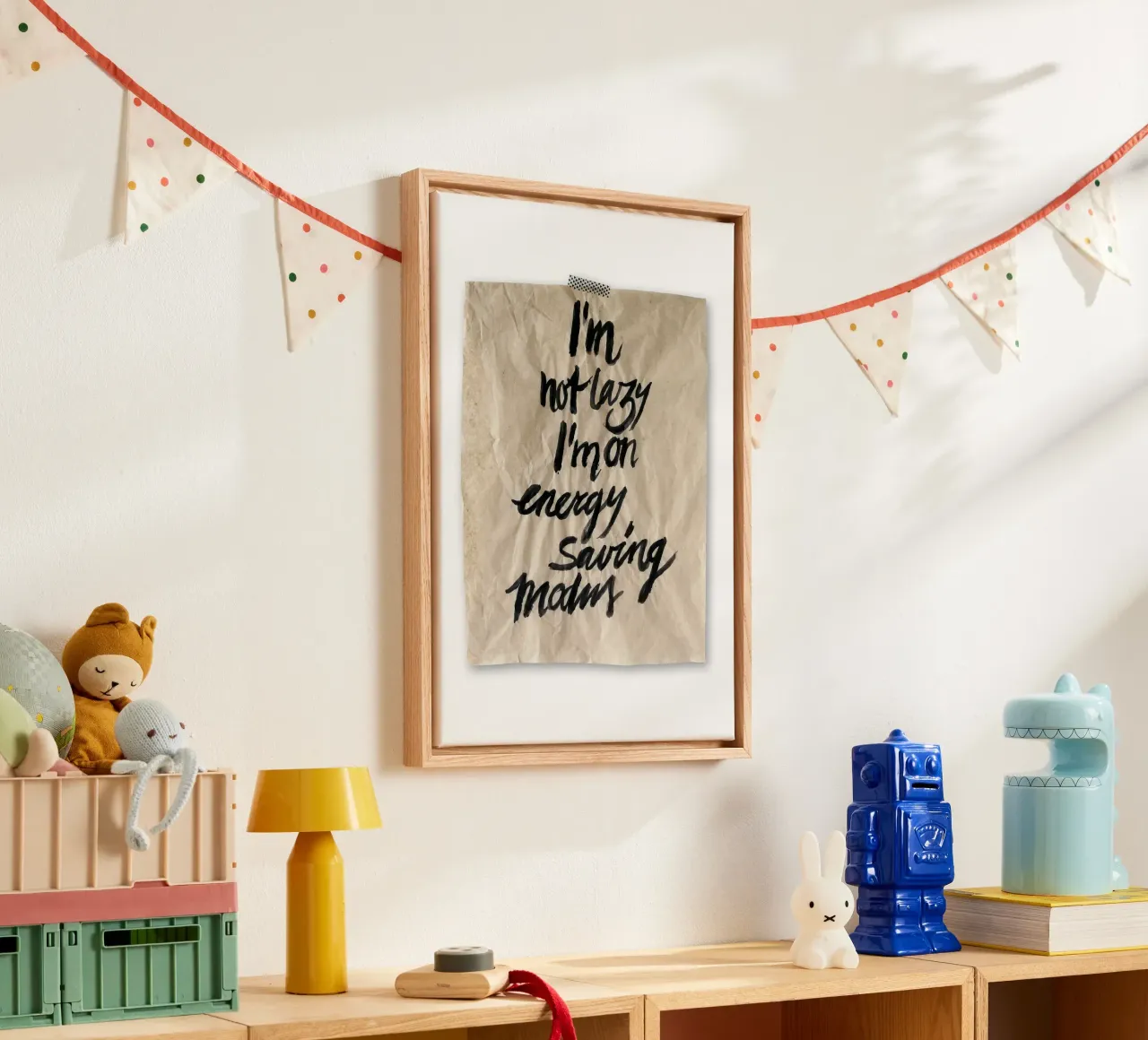 I´m not lazy canvas van kathrin-krieter