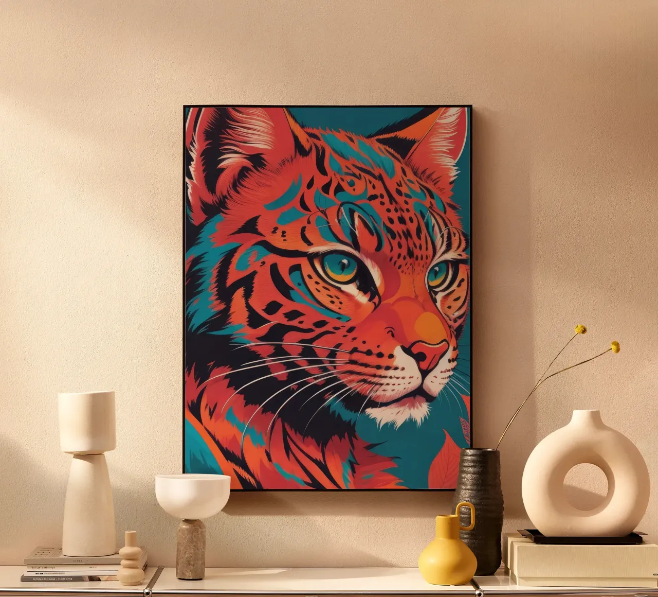 Cheetah alluminio dibond da Artsy Bessy
