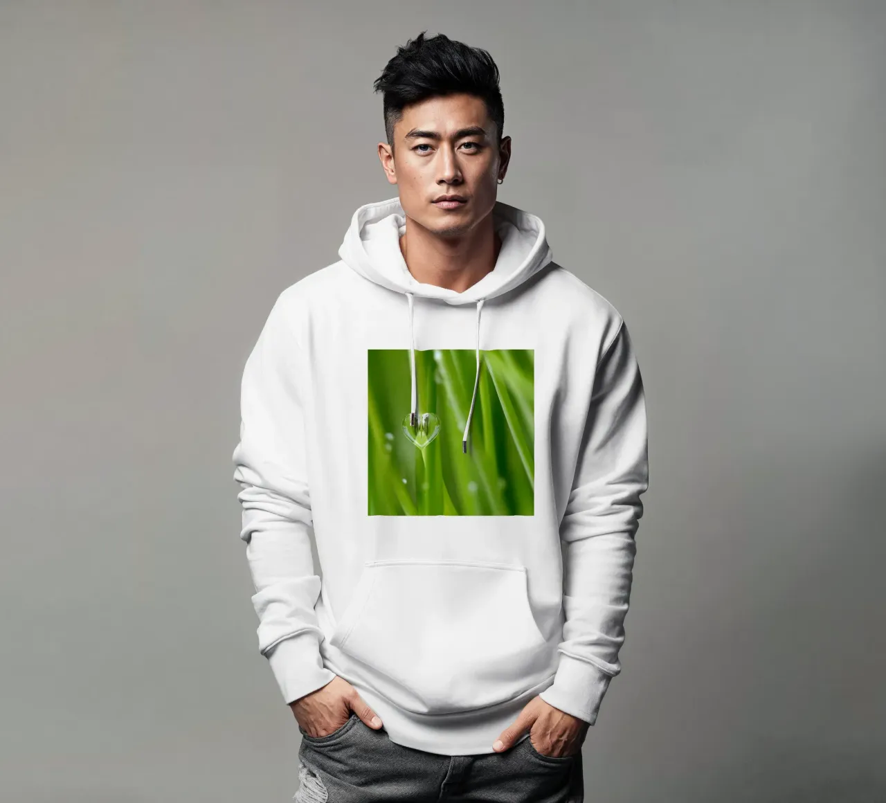 Gocce felpa con cappuccio da Atteloi