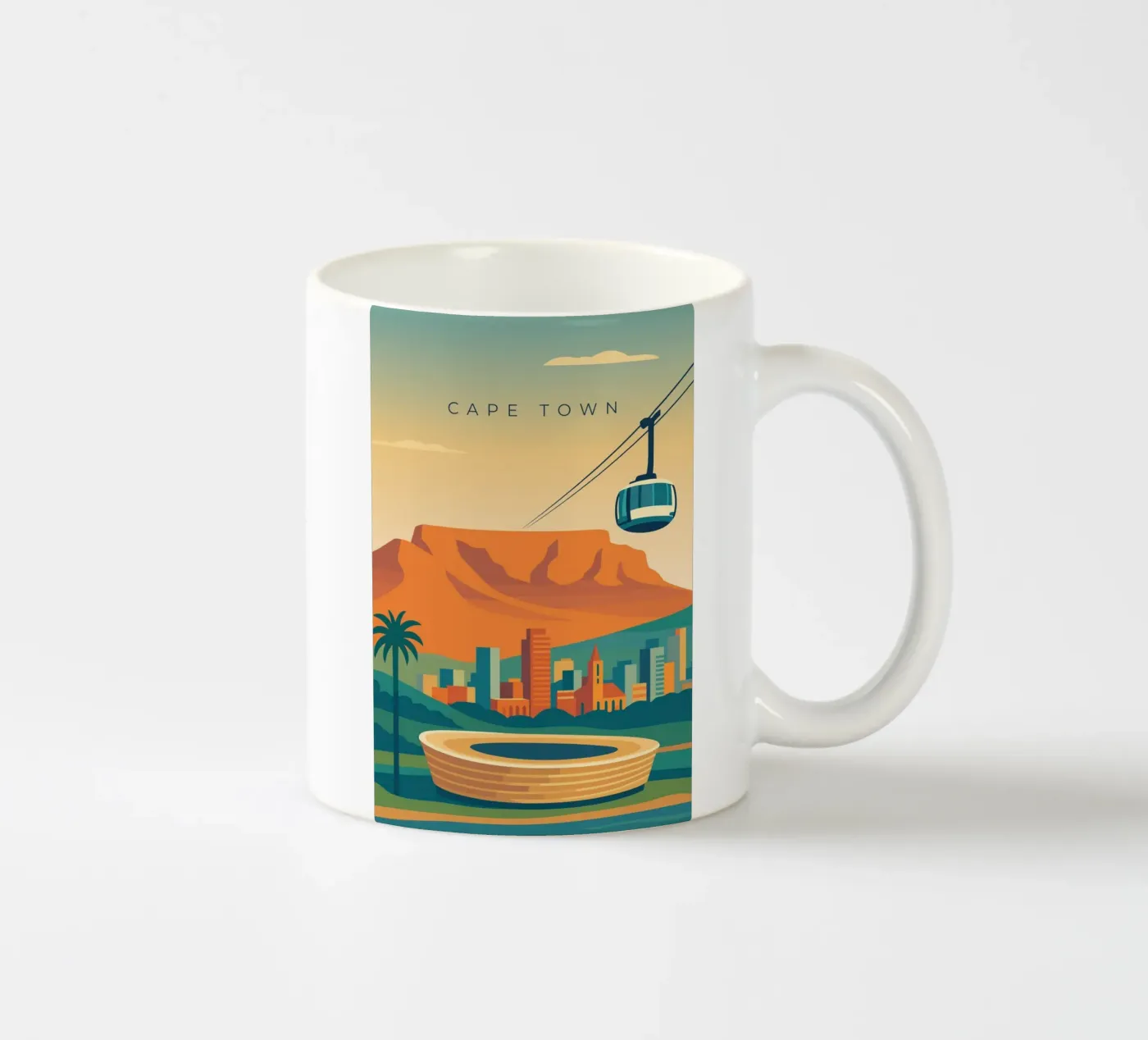Cape Town ceramic mug by minimalist designs