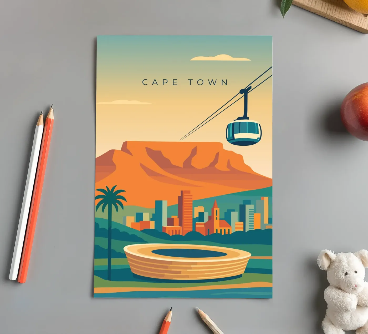 Cape Town sticker sheet by minimalist designs