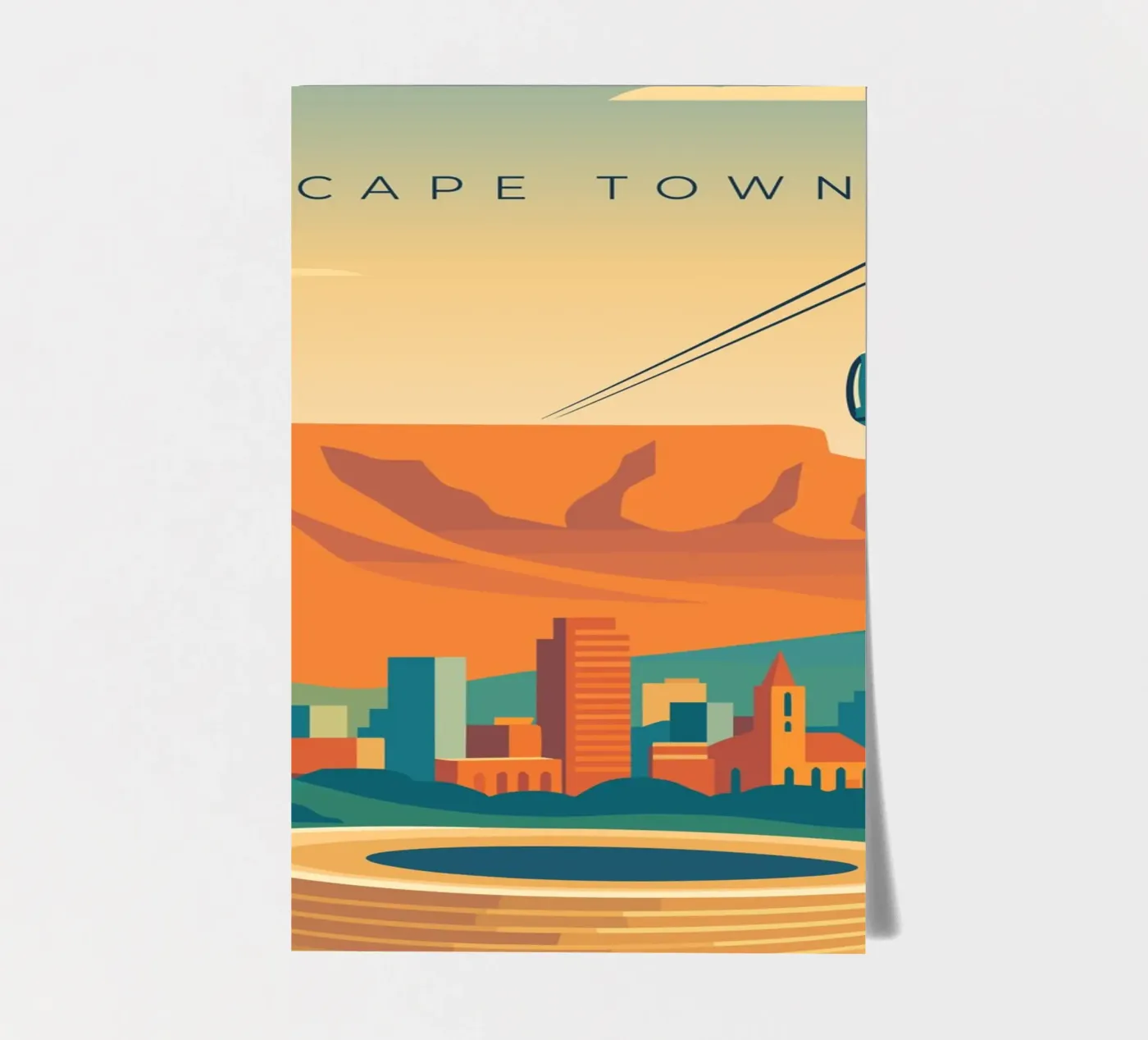 Cape Town sticker sheet by minimalist designs