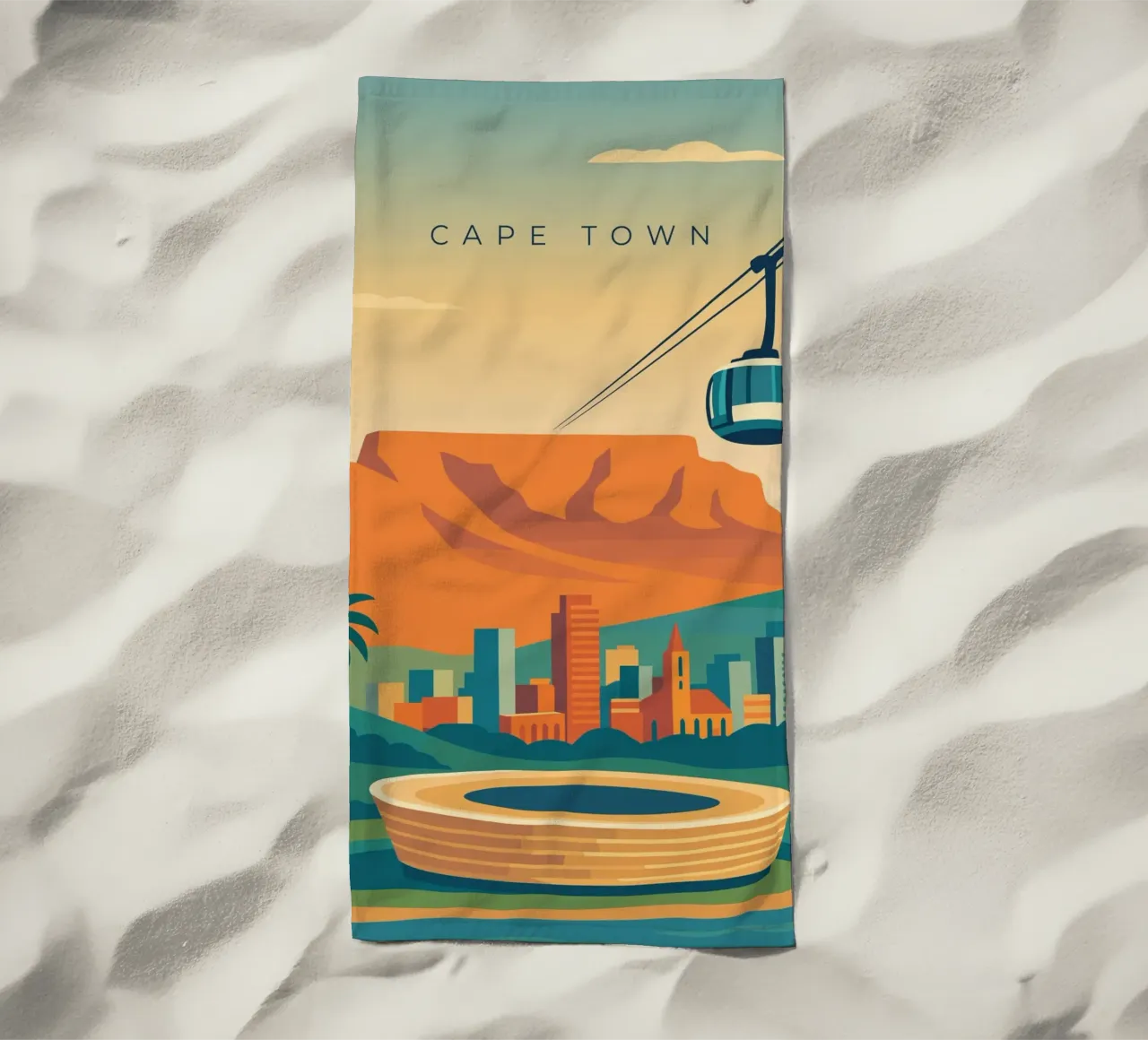 Cape Town telo mare da minimalist designs