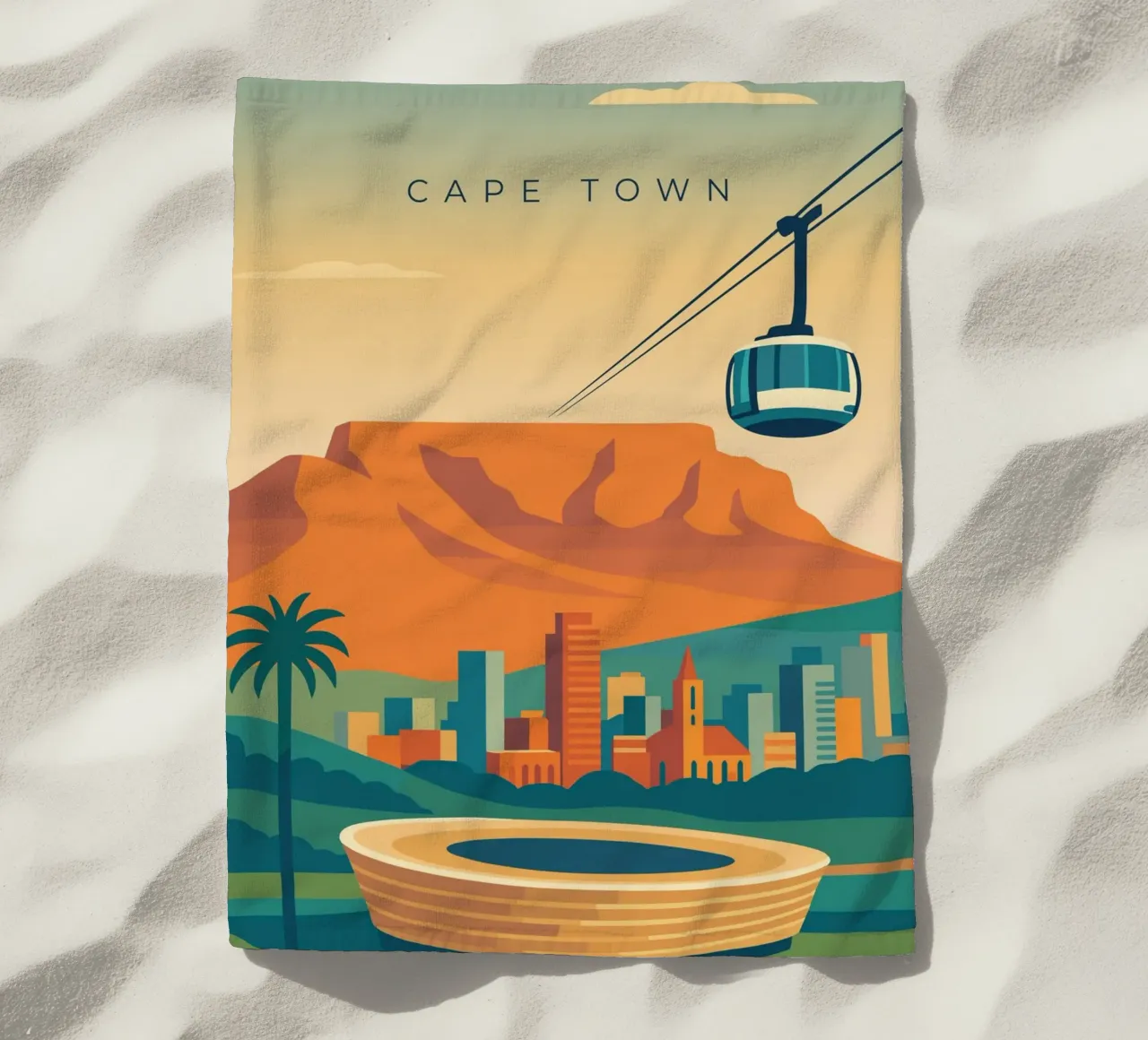 Cape Town telo mare da minimalist designs