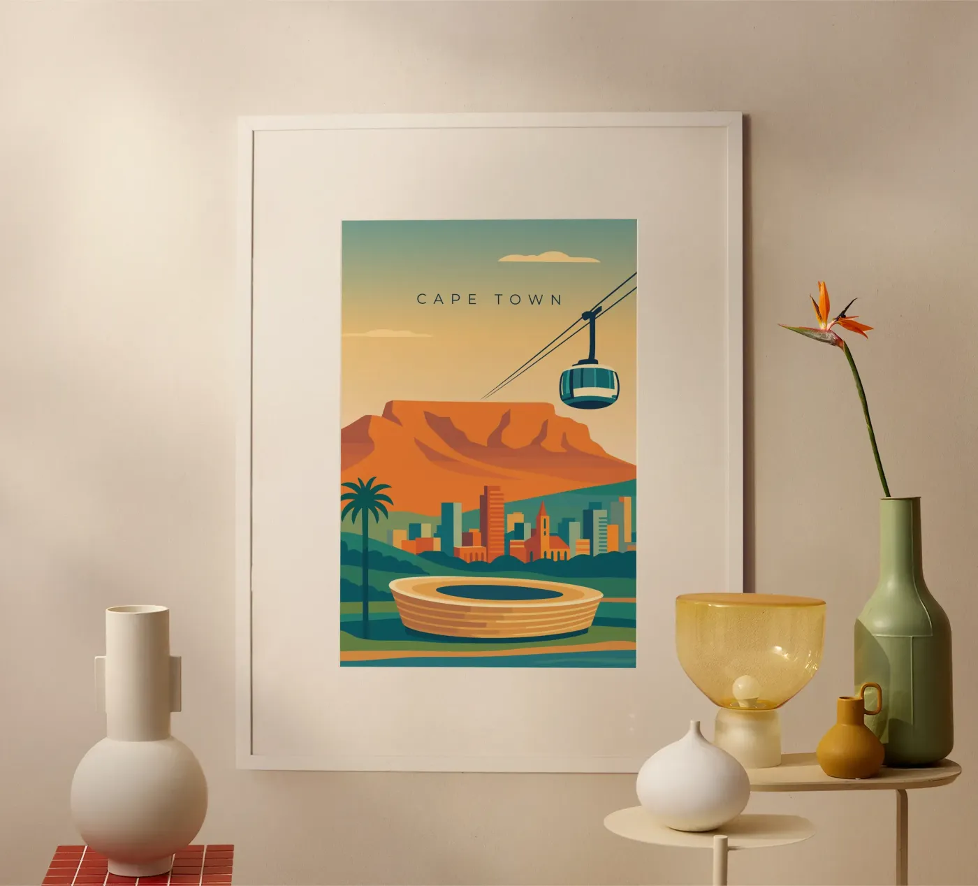 Cape Town poster da minimalist designs