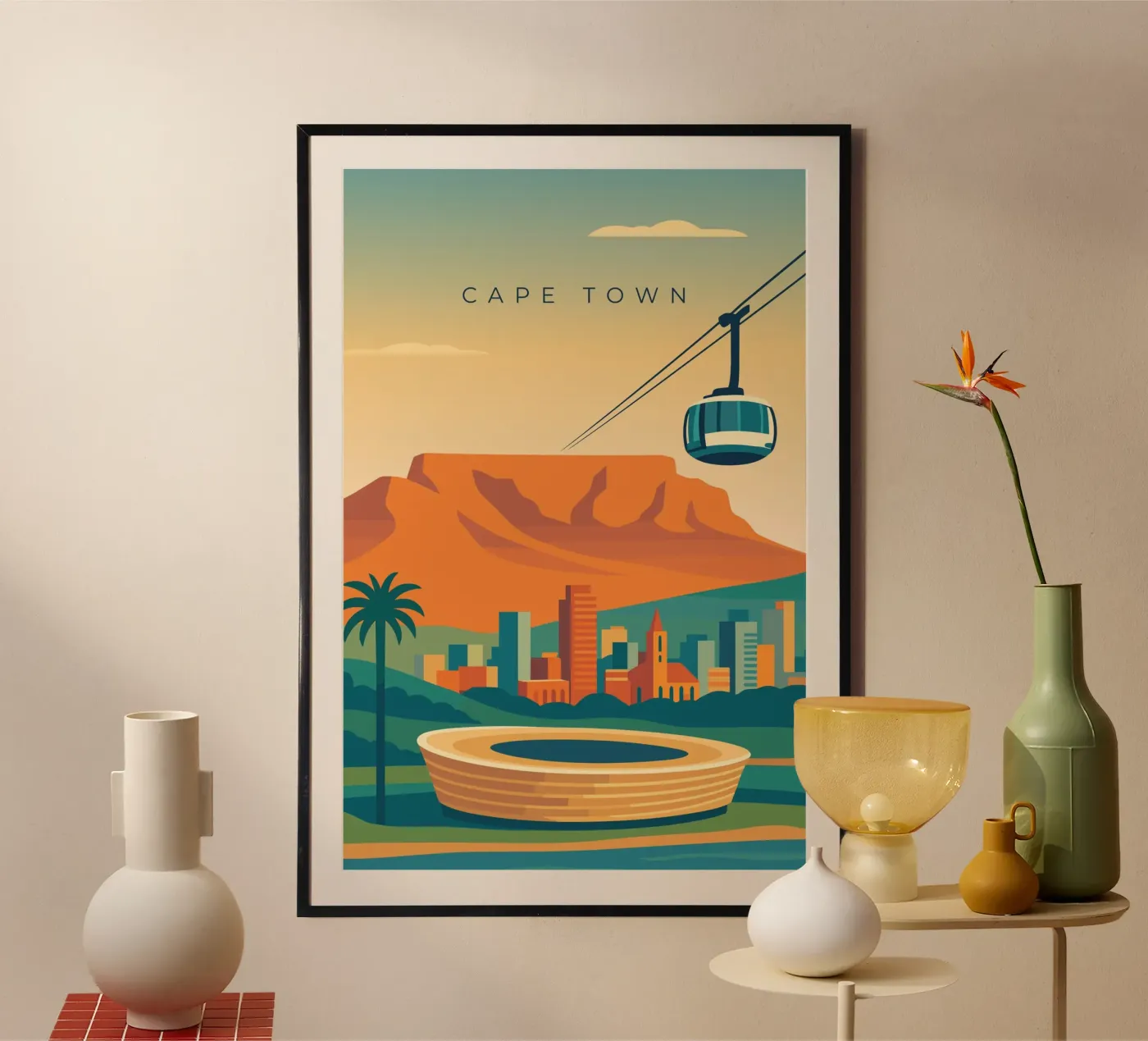 Cape Town Poster von minimalist designs