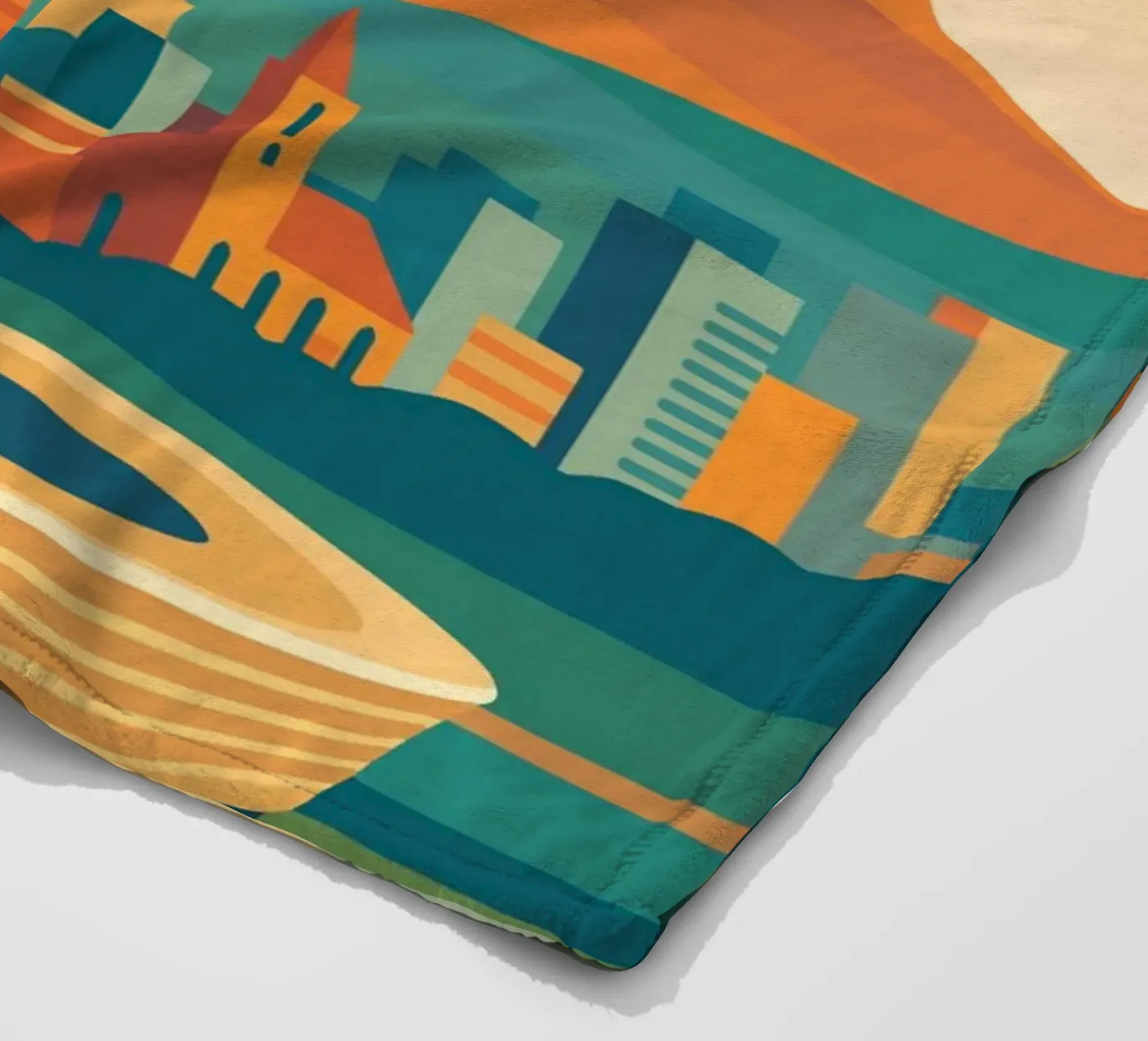 Cape Town Fleecedecke von minimalist designs