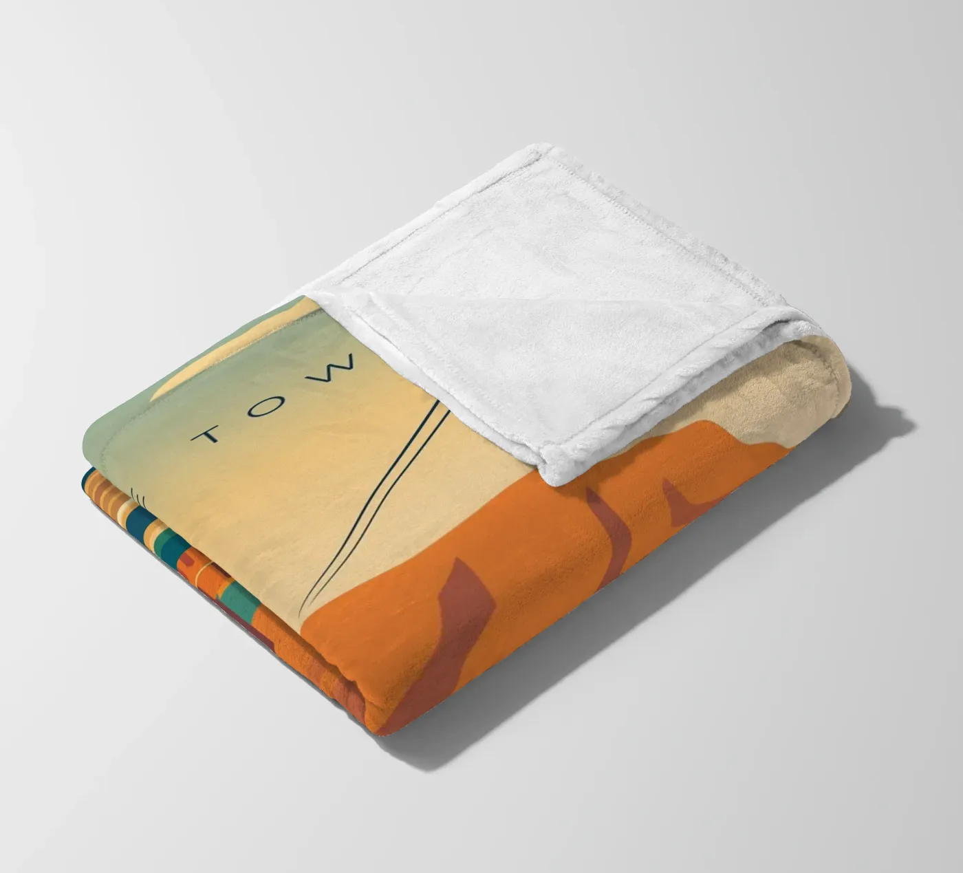 Cape Town Fleecedecke von minimalist designs